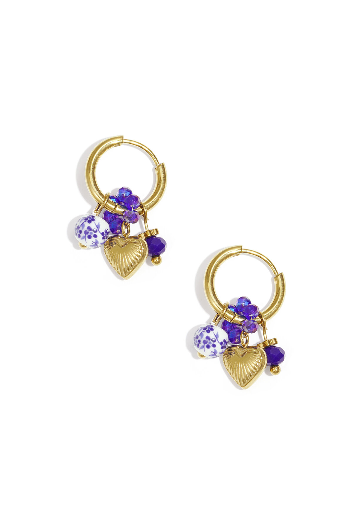 Stainless Steel Drop Earrings Heart Daily Daily Simple Series Women's jewelry h5 