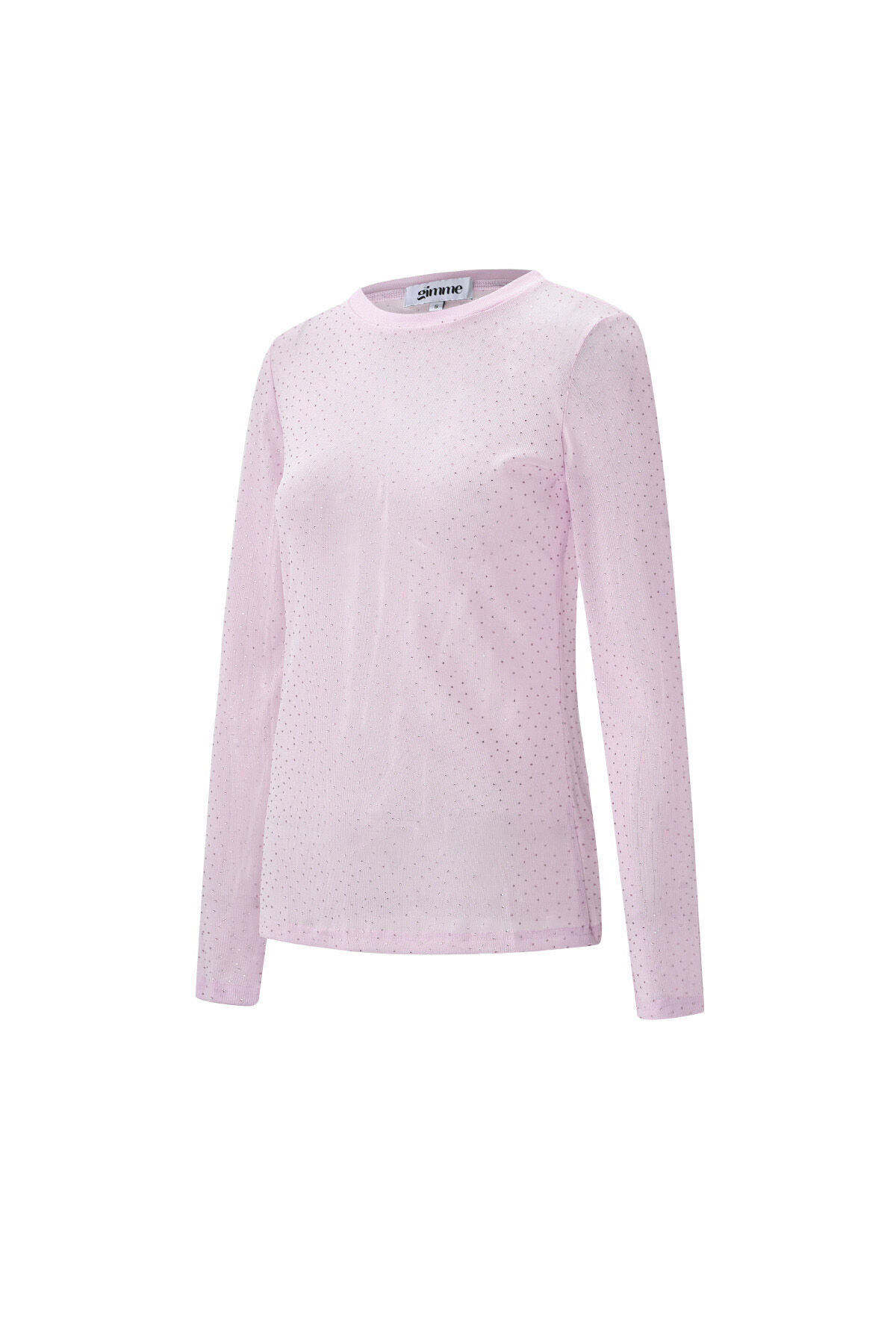 Gewebter Polyester Langarm-Oberteil Transparent Sexuell h5 Bild2