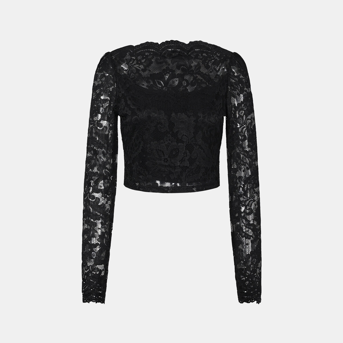 Lace Long-sleeved Dresses Set