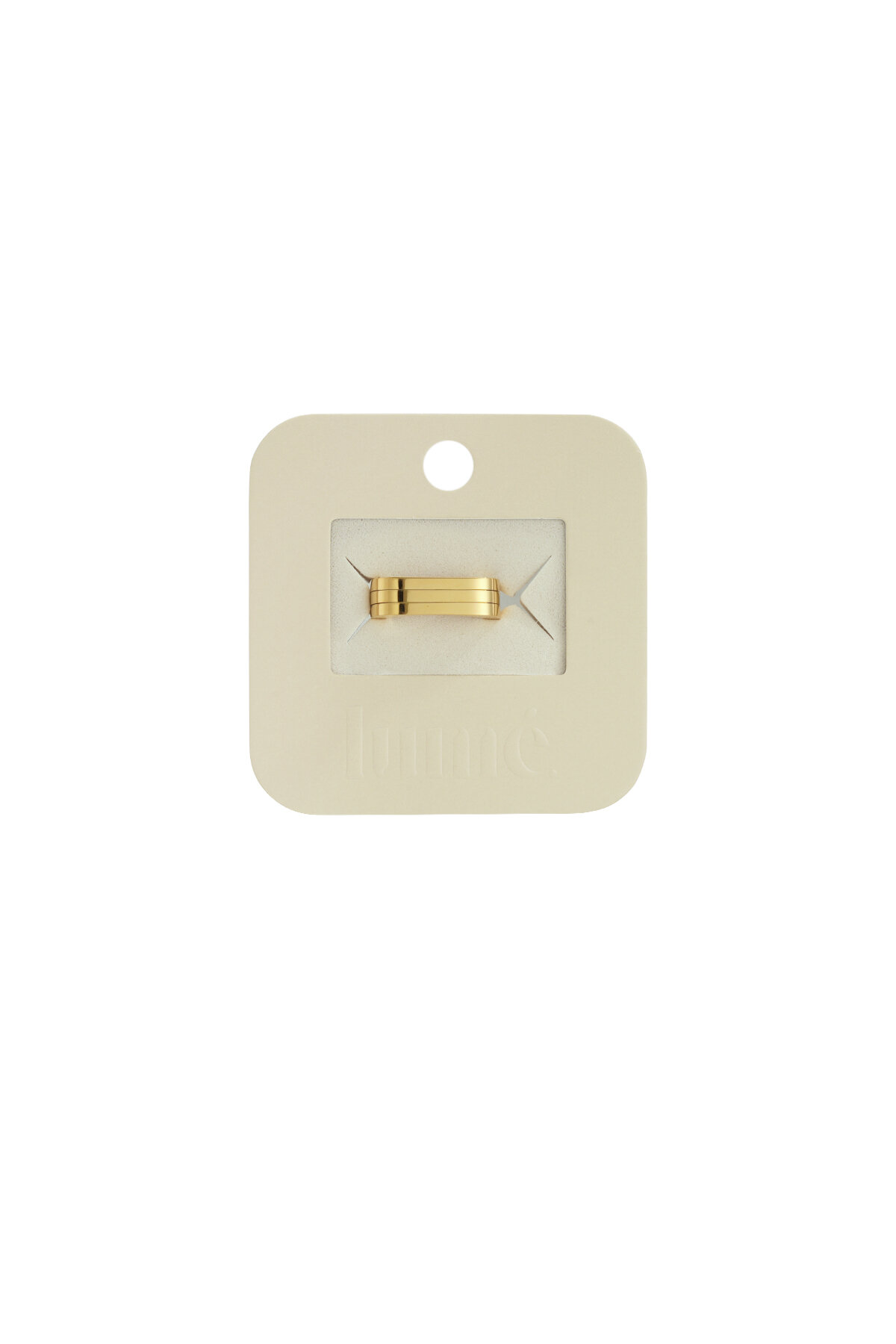 Edelstahl Minimalist Ringe Rechteck Simple Daily Simple Serie Damenschmuck Bild4