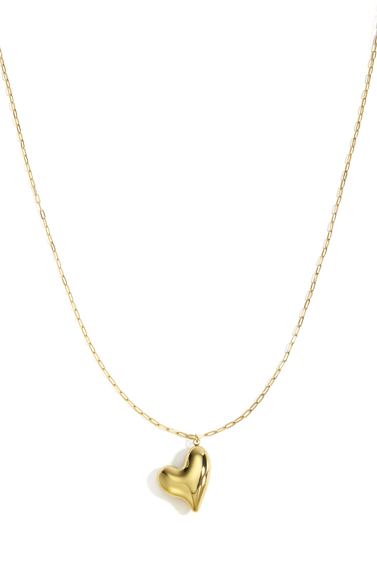 Stainless Steel Long Necklaces Heart Casual Daily Simple Series Women's jewelry h5 