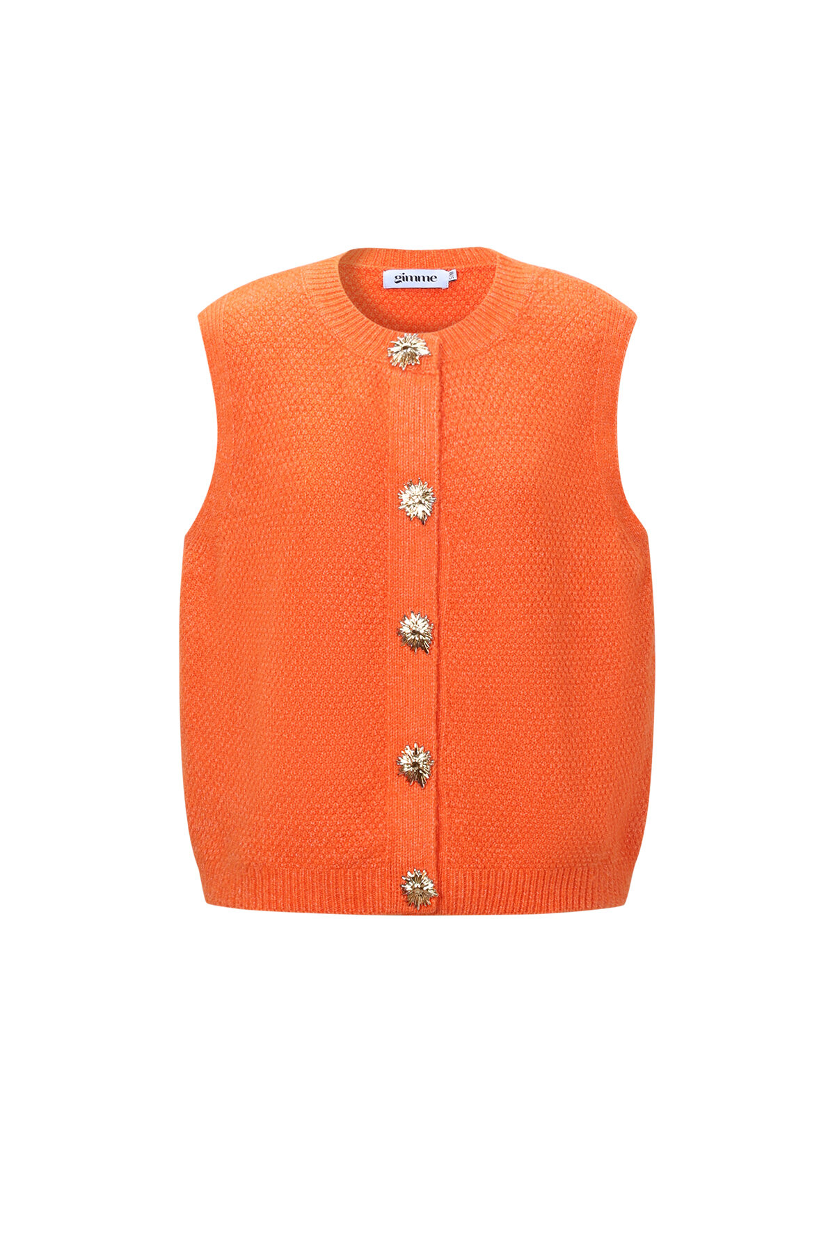 Gilet a Maglia Fibra di Poliestere Donna Gilet a Maglia Casual Colore Puro 2
