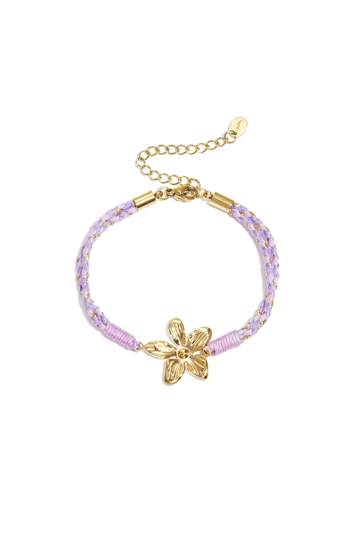 Gold Color/Purple Flower Picture9