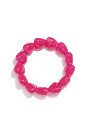 Beaded bracelet with large heart beads h5 Picture3