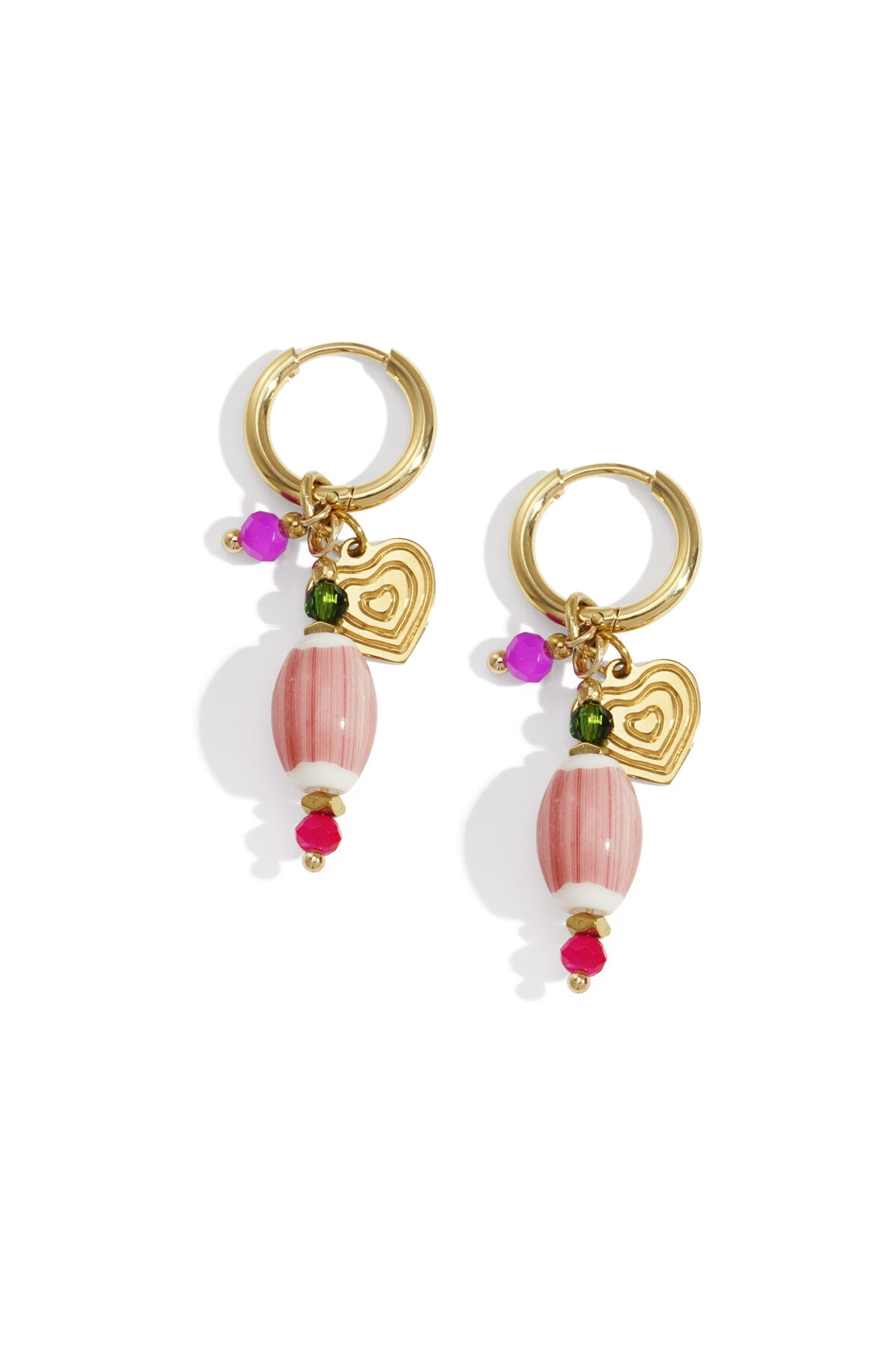 Orecchini pendenti a forma di cuore, casual, quotidiani, semplici, gioielli da donna 2