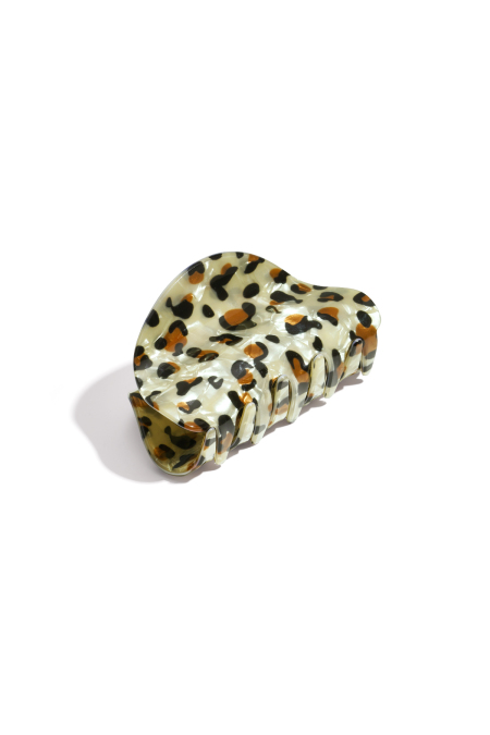 Pinzas para el cabello con estampado de leopardo, accesorios diarios acrílicos