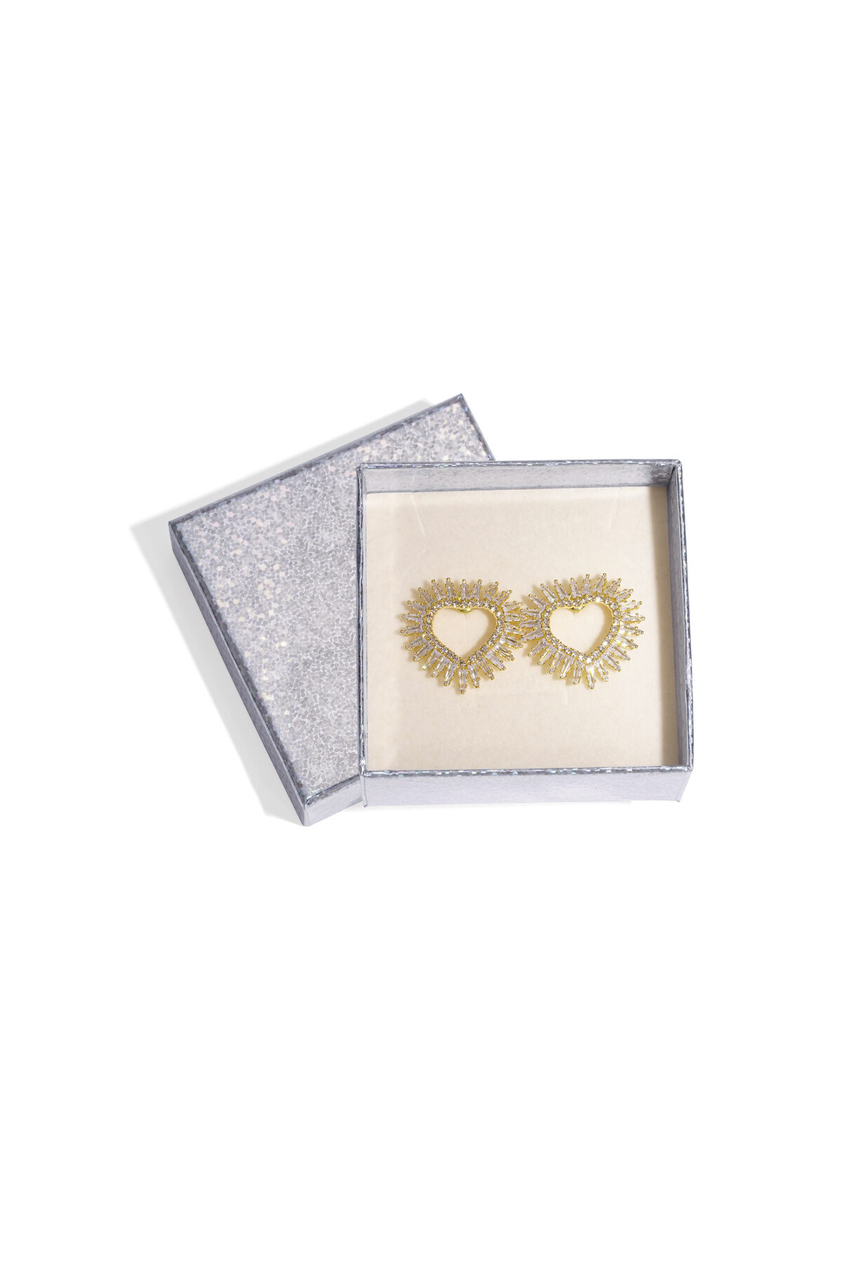 Copper Stud Earrings Heart Elegant Christmas Luxurious Series Women's jewelry h5 Picture2