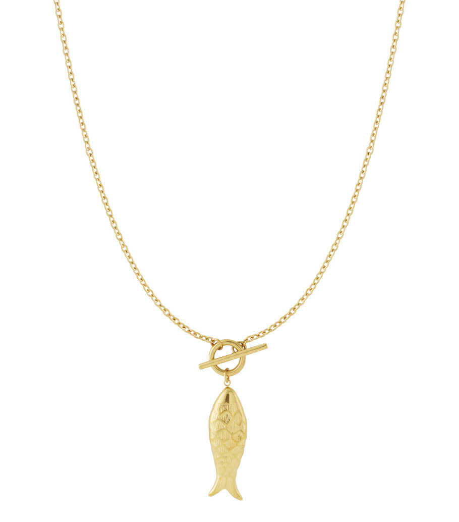 Fish long necklace h5
