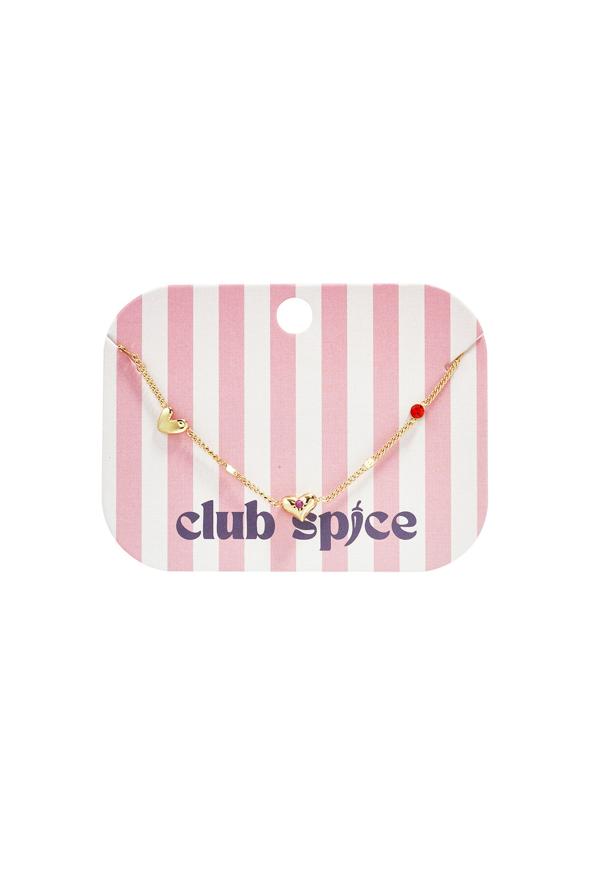 Bracelet with heart and stone pattern h5 Picture3
