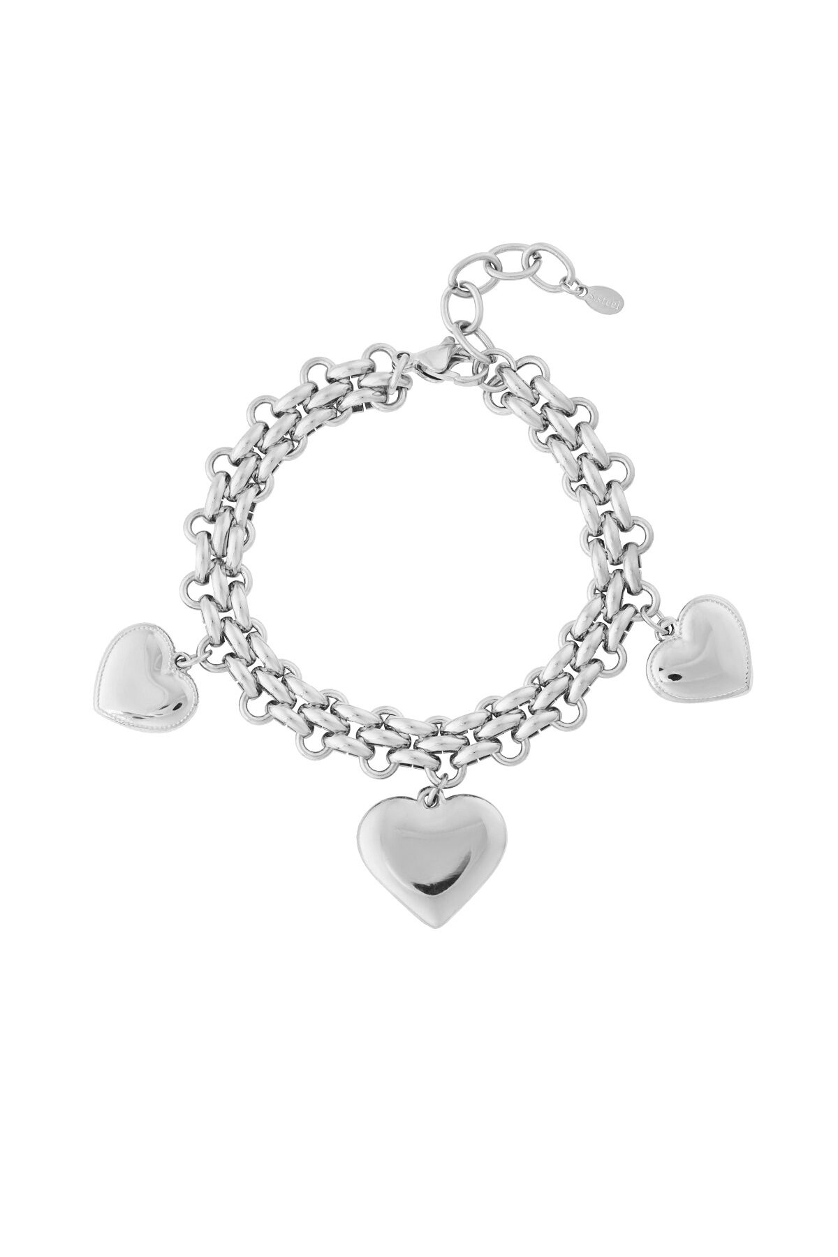 Trio Armband mit auffälligem Herz h5 Bild3