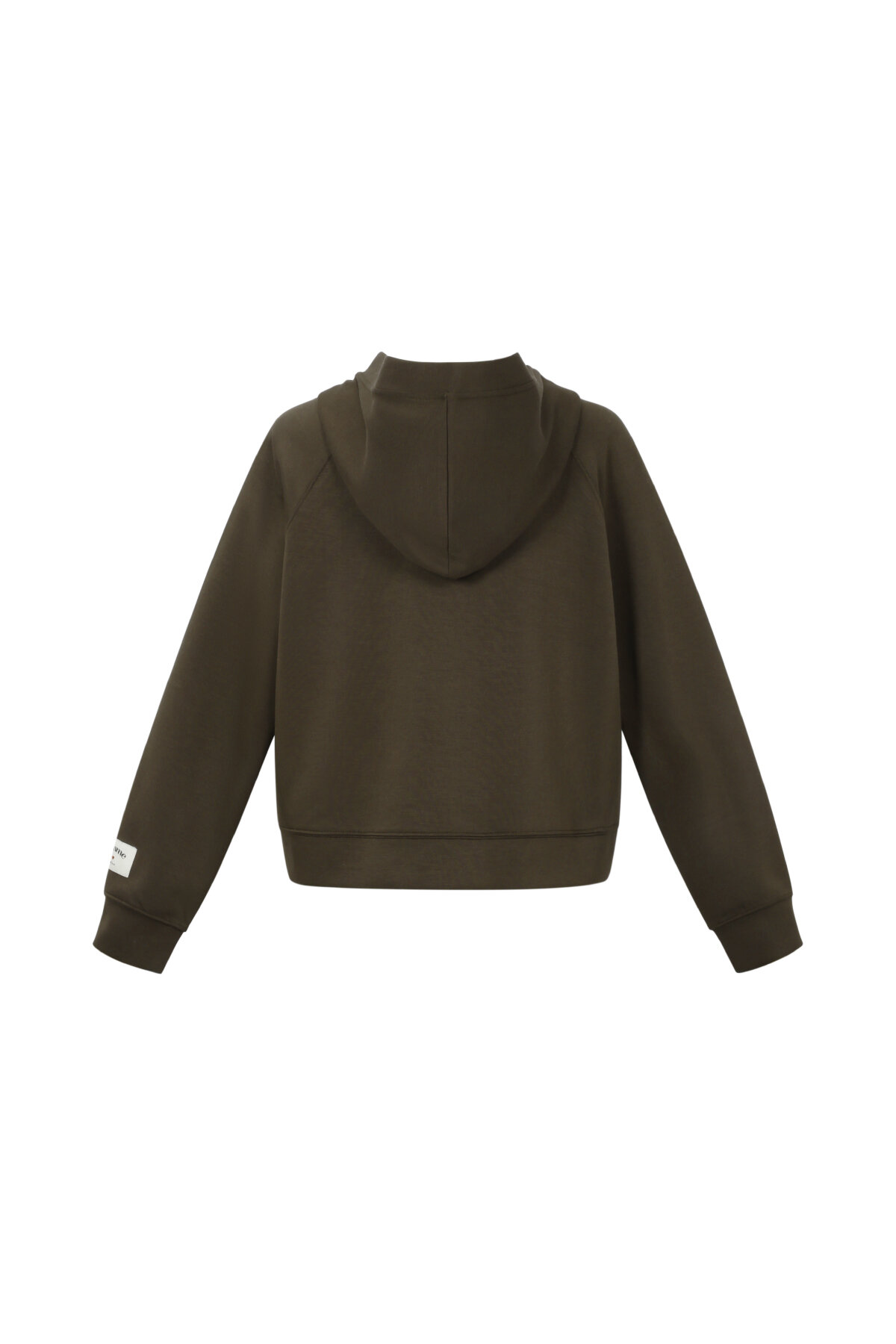 Knitted Polyester Fiber Women's Hoodie Sporty Solid Color Picture3