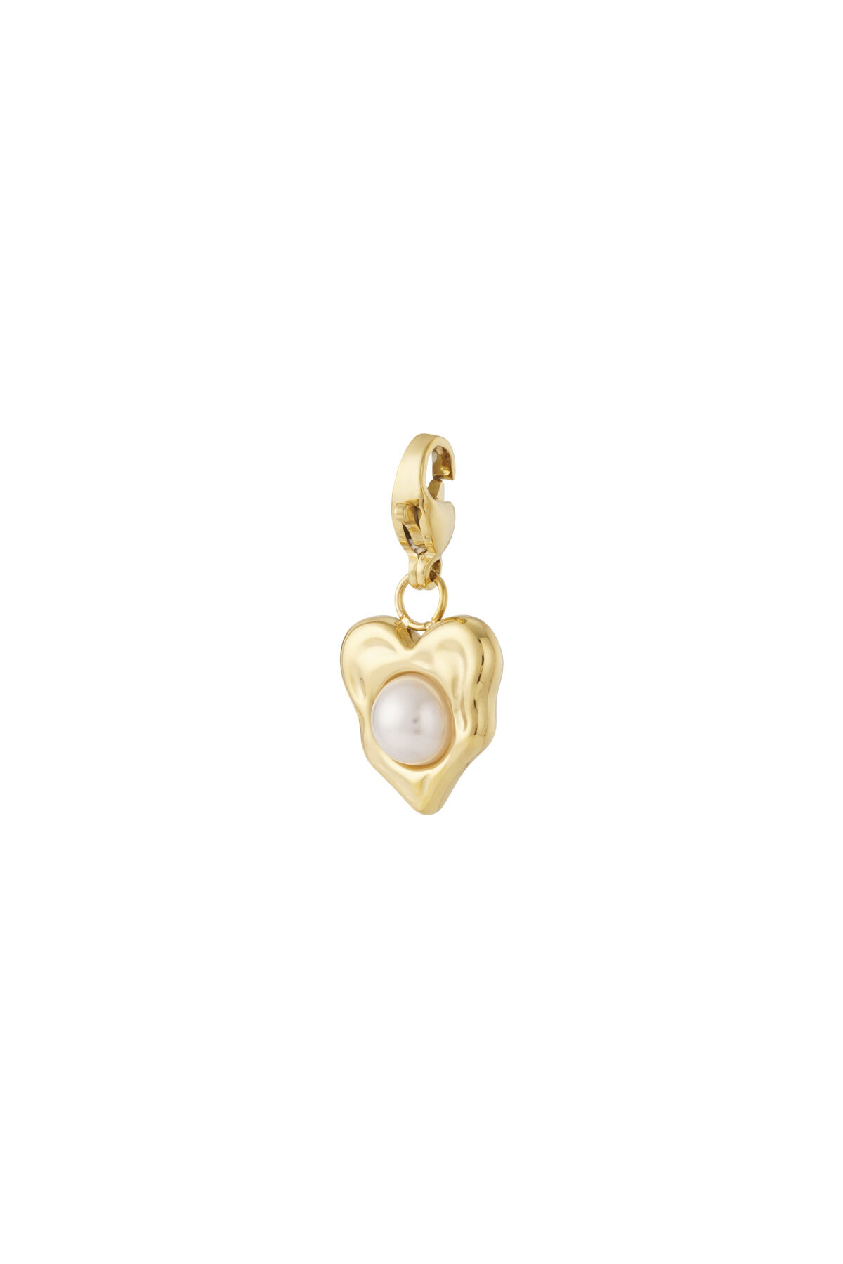 Pearl heart jewelry charm h5