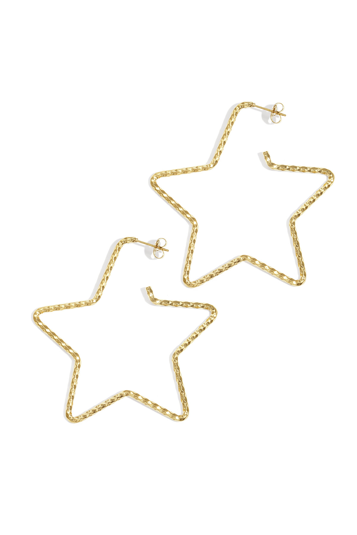 Boucles d'oreilles créoles en acier inoxydable, série Star Casual Daily Simple, bijoux pour femmes 2