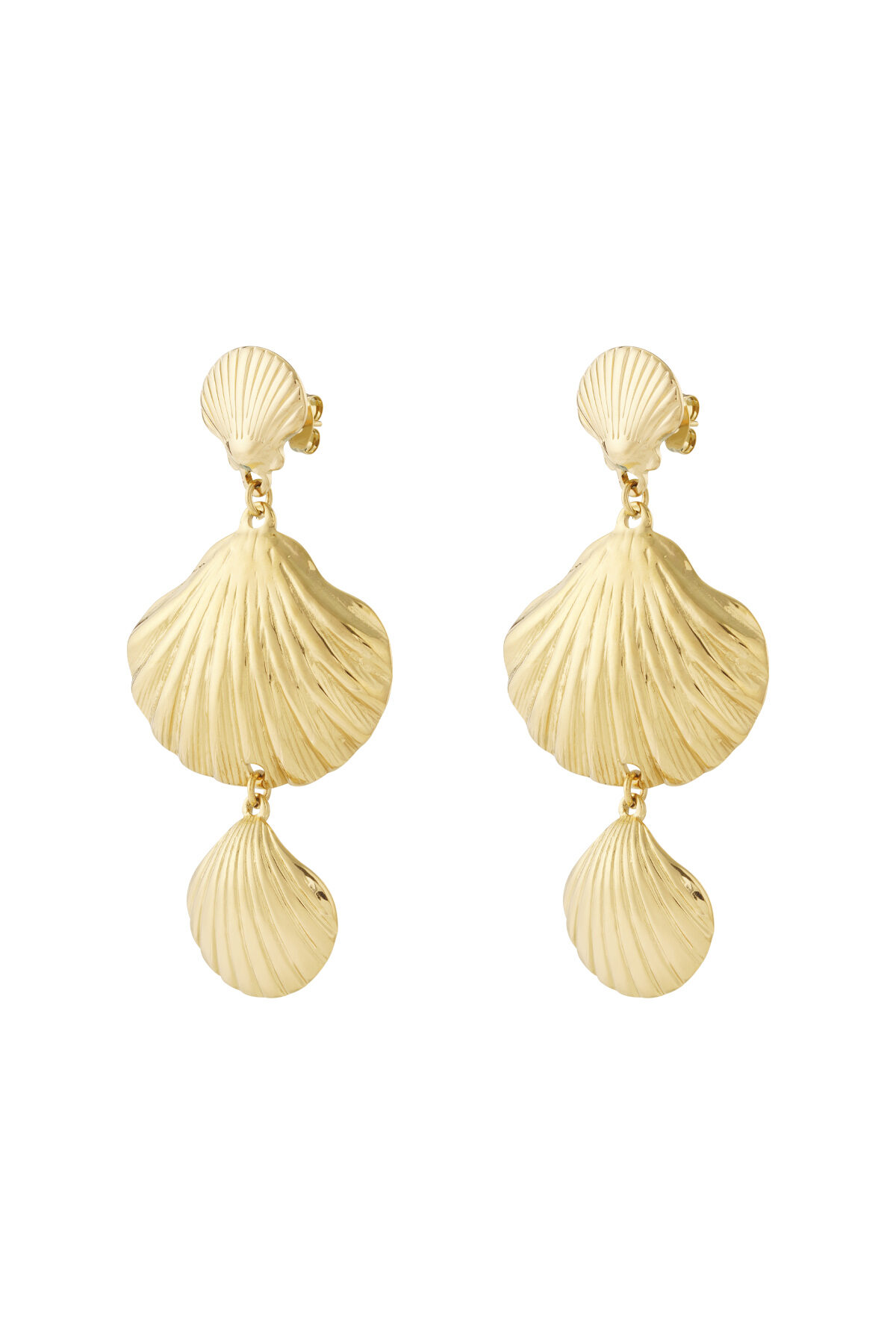 Trio shell Earrings h5 