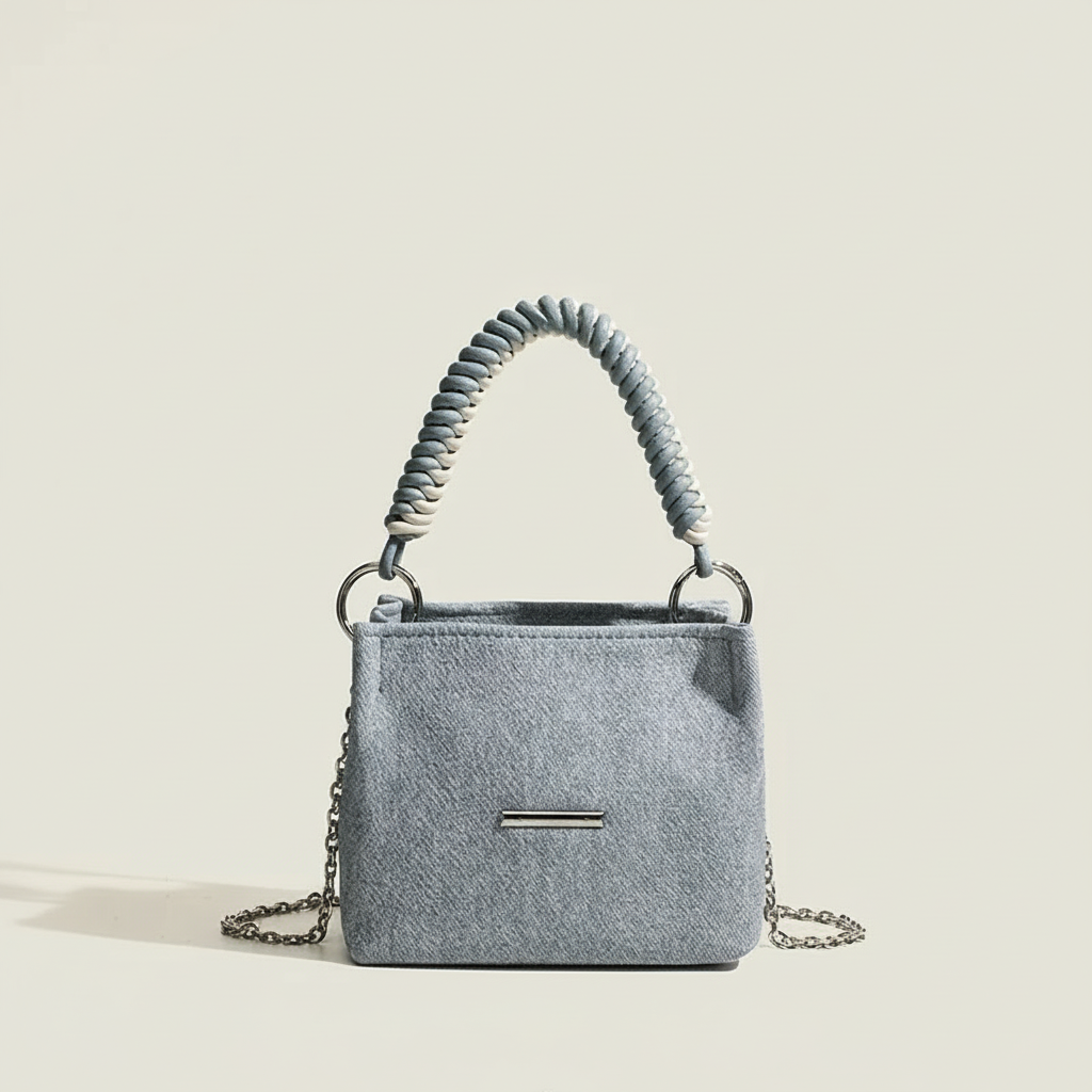 1 Piece Daily Denim Twist Rayon Women's Handbags