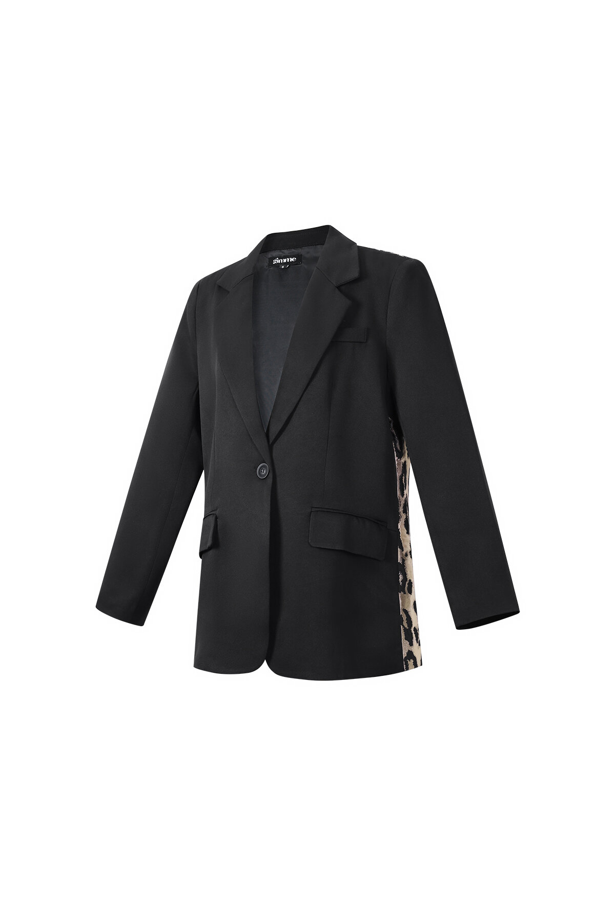 Tela de Fibra de Poliéster Conjunto de Traje para Mujer Casual Estampado de Leopardo h5 Imagen2