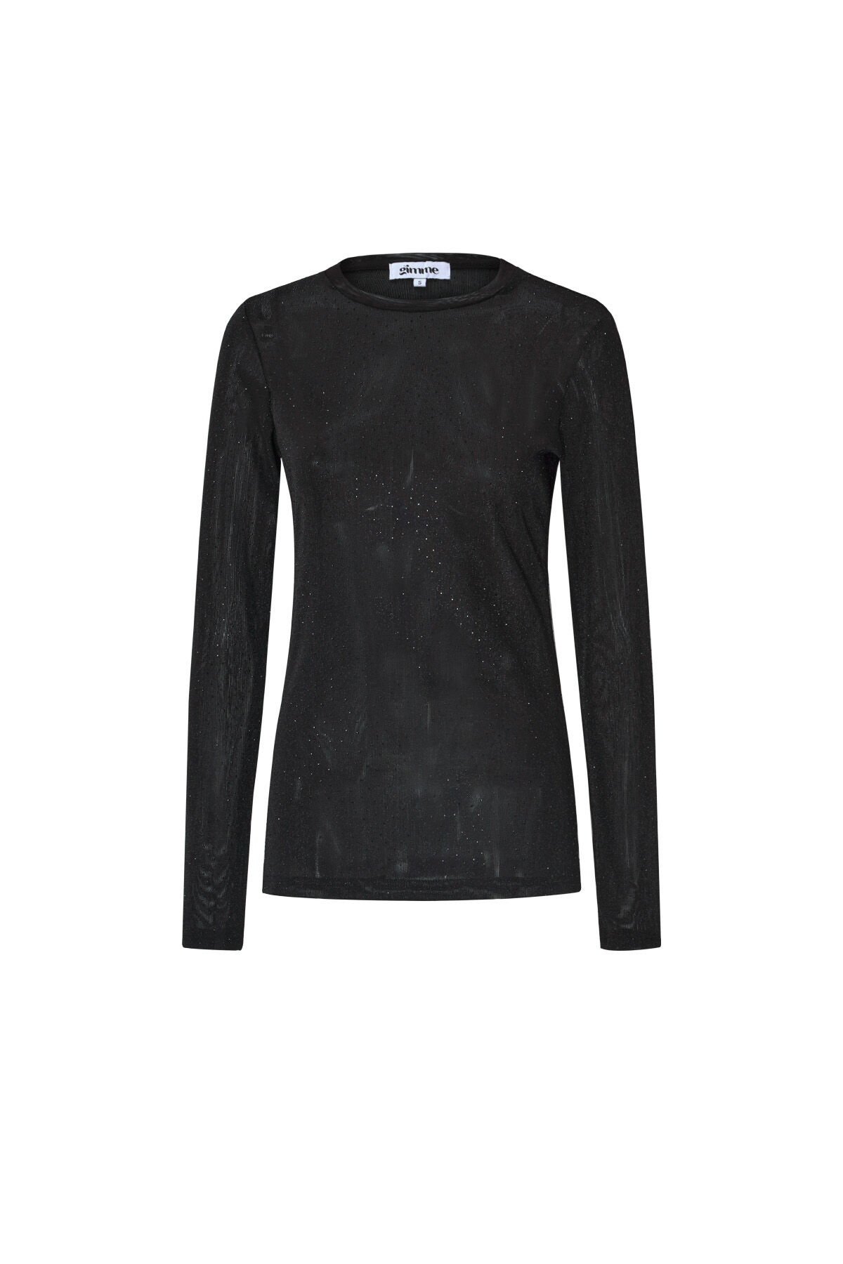 Gewebter Polyester Langarm-Oberteil Transparent Sexuell 2