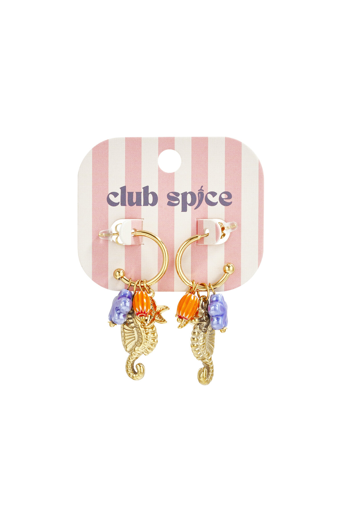 Seahorse earrings with charms Picture5