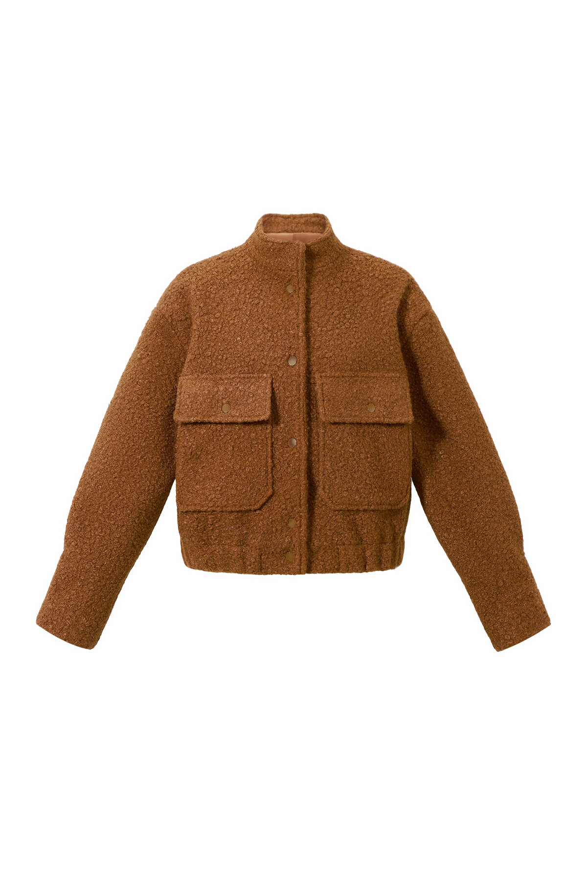 Woven Polyester Fiber Women's Jacket Casual Solid Color Fall/Winter 2