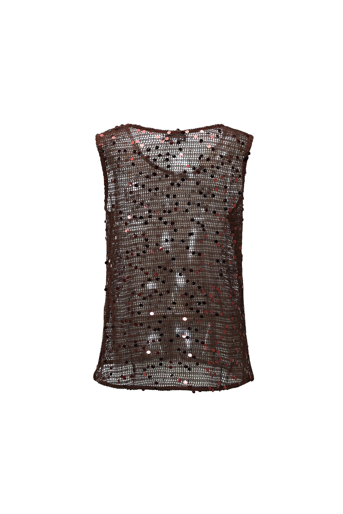Gehaakte strand top met glittter detail Afbeelding3