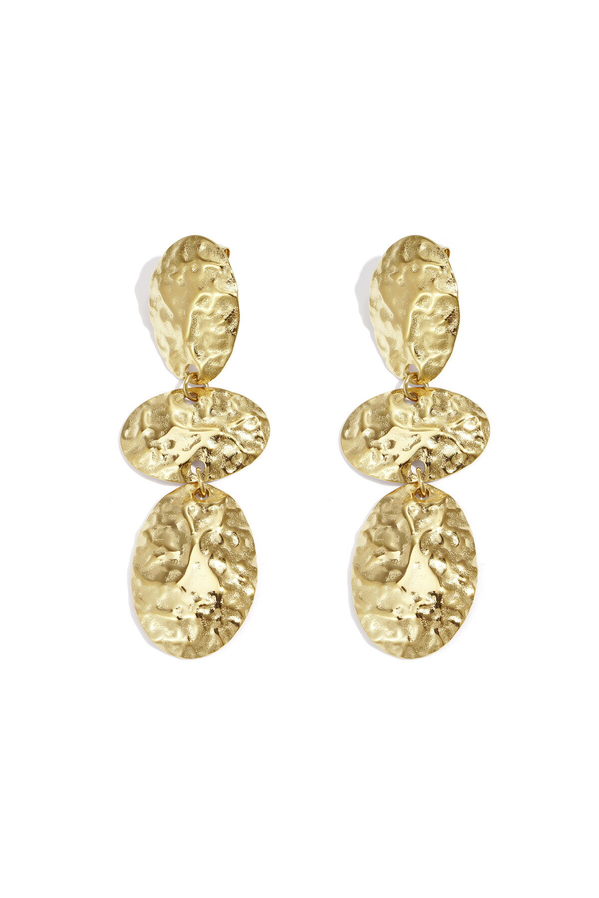 Boucles d'oreilles pendantes en acier inoxydable, forme irrégulière, collection décontractée et simple pour femmes 2