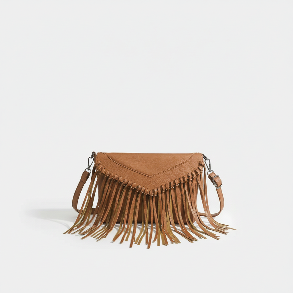 1 Stück Vintage Quaste PU Damen Umhängetaschen