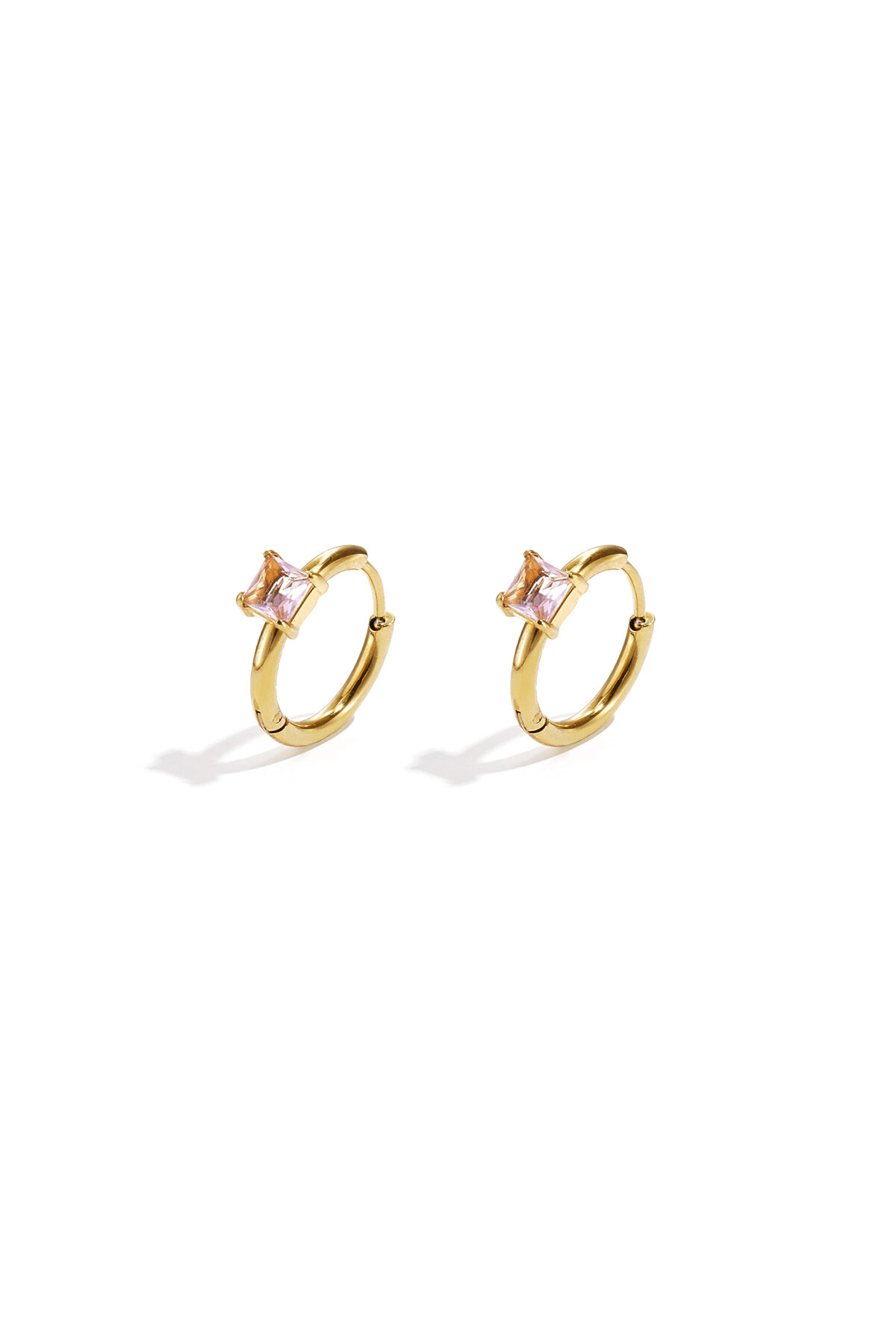 Hoops with square stone h5Picture3
