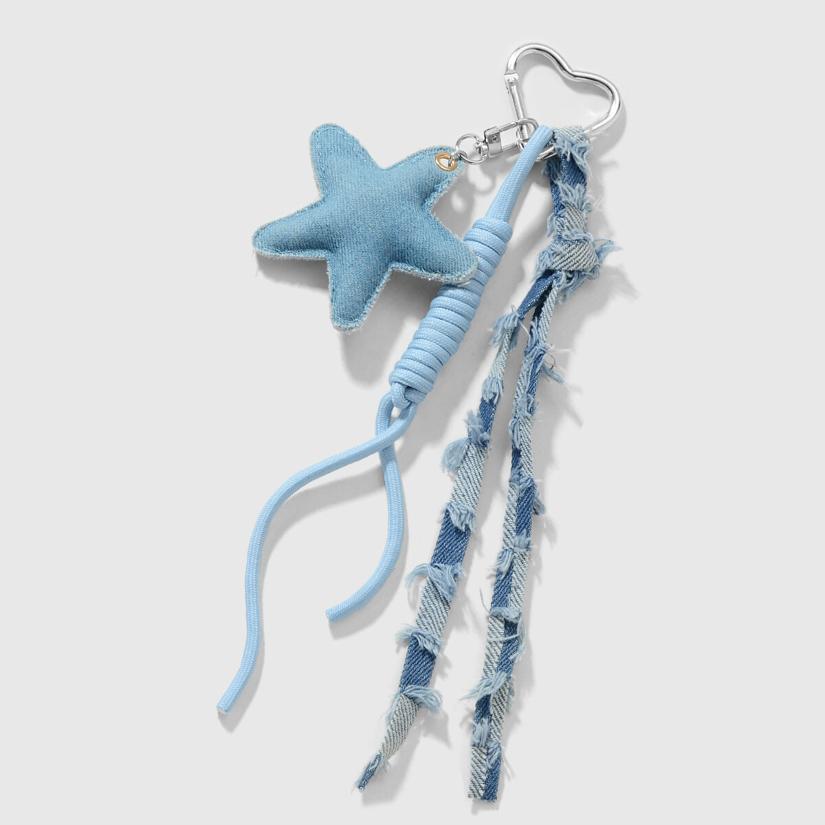 Denim Heart Alloy Bag Charms Picture6