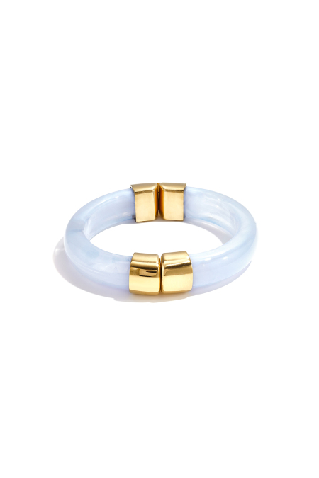 Chunky bangle with gold details