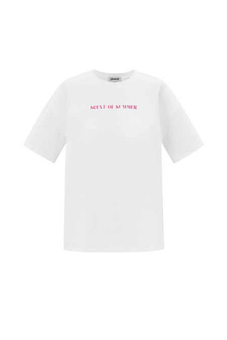 Cotton Women's T-shirt Casual Letters 2