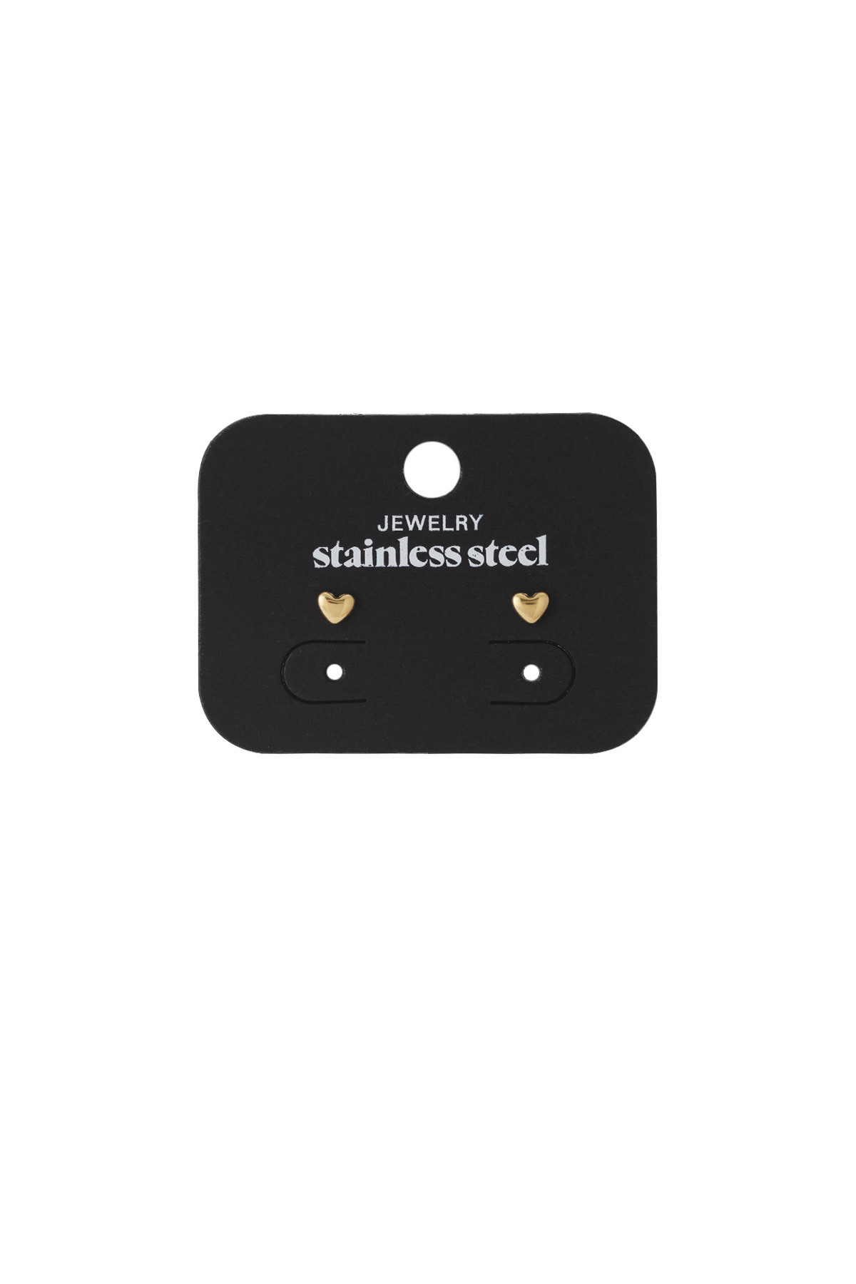 Hart van roestvrij staal Goud kleur Stainless Steel h5 Afbeelding4