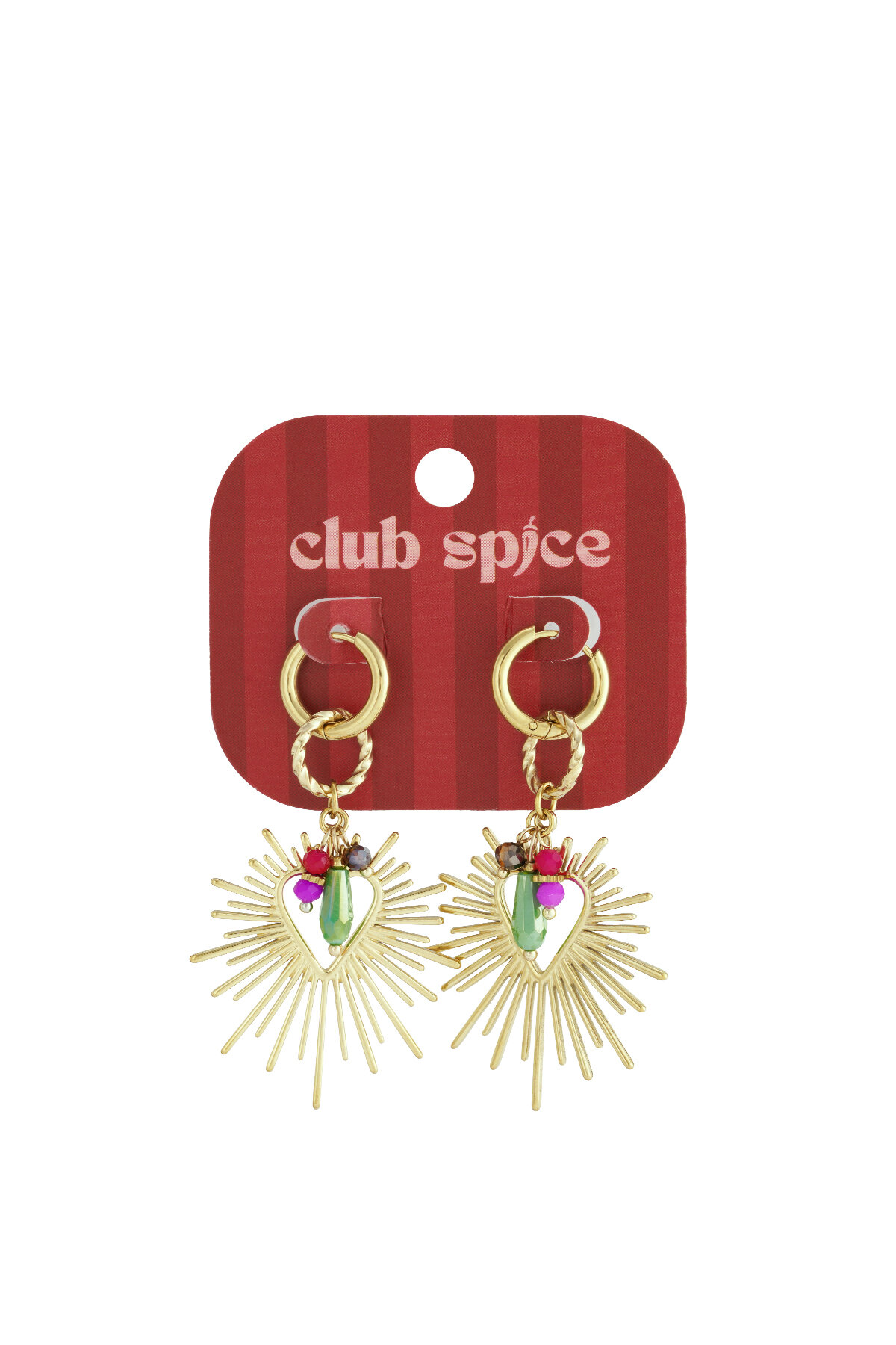 Shining Heart Happy Charm earrings h5Picture5