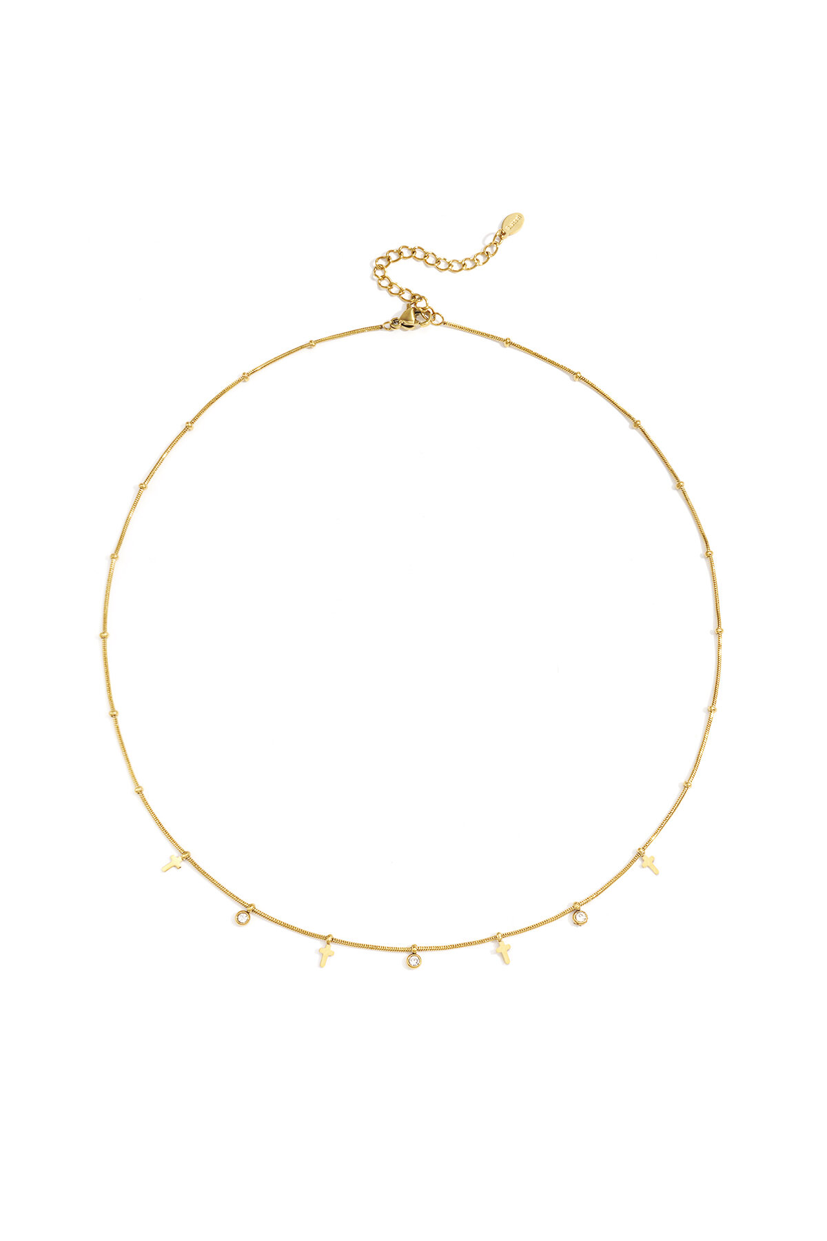 Edelstahl Kette Halsketten Kreuz Casual Täglich Einfache Serie frauen schmuck 2