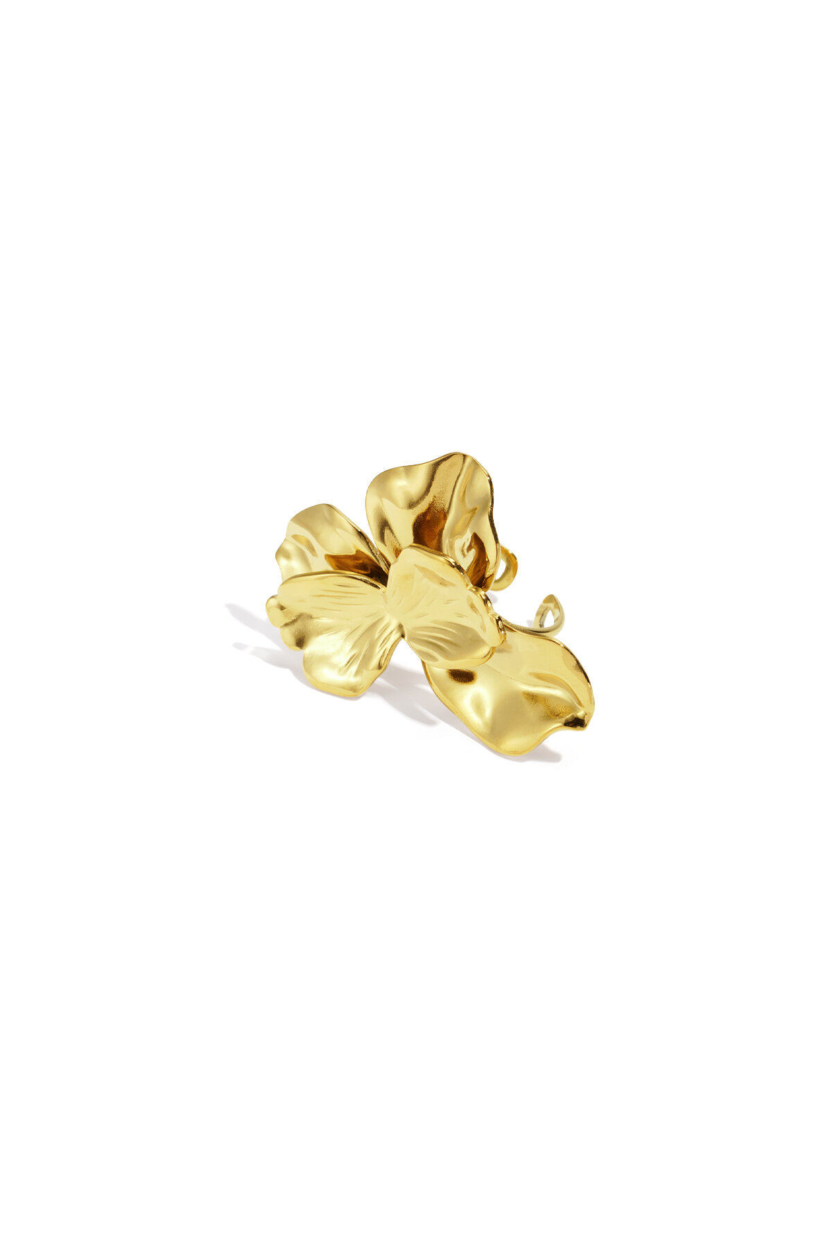 Stainless Steel Statement Rings Flower Casual Daily Simple Series Women's jewelry h5 