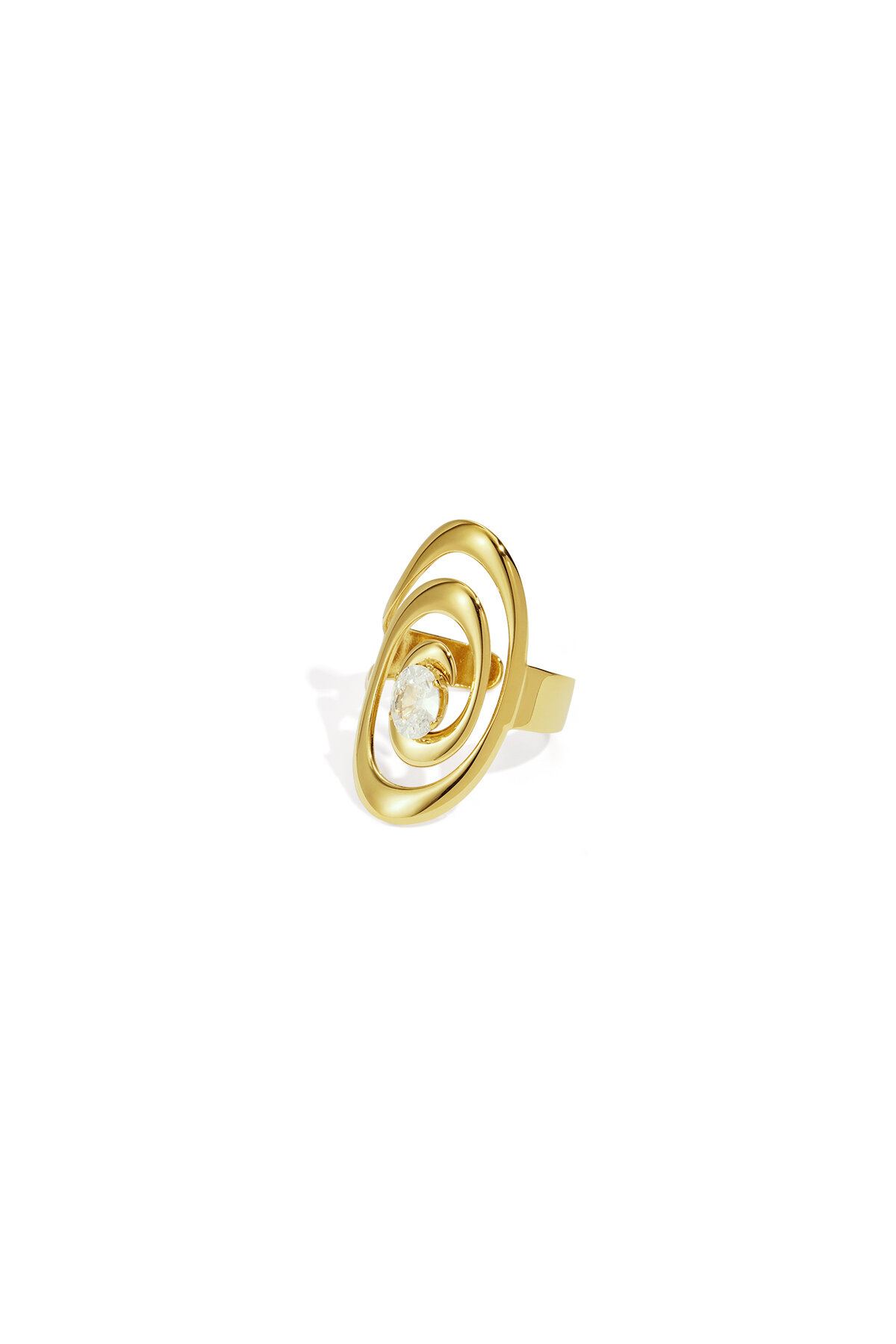 Stainless Steel Gemstone Rings lines Daily Daily Simple Series Women's jewelry 