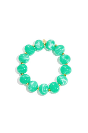 Elastic beaded bracelet with large beads h5 Picture6