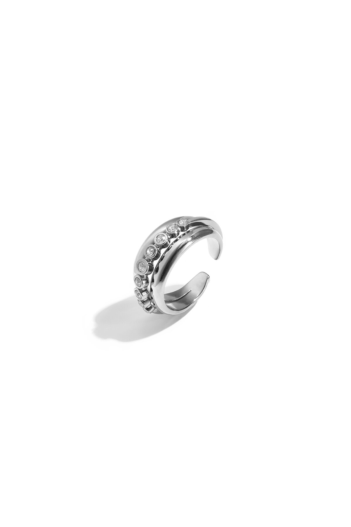 Stainless Steel Minimalist Rings Polka Dots Simple Daily Simple Series Women's jewelry h5