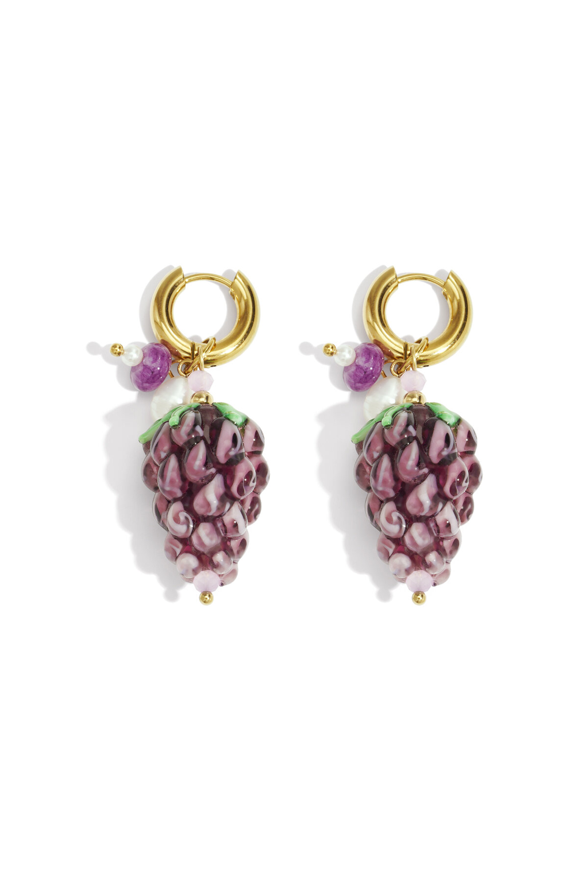 Pendientes colgantes de acero inoxidable con forma de fruta, serie casual, diario, sencillo, joyería para mujer. 2