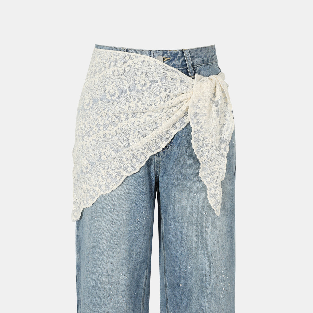 Elegant White Lace Women's Summer Scarves