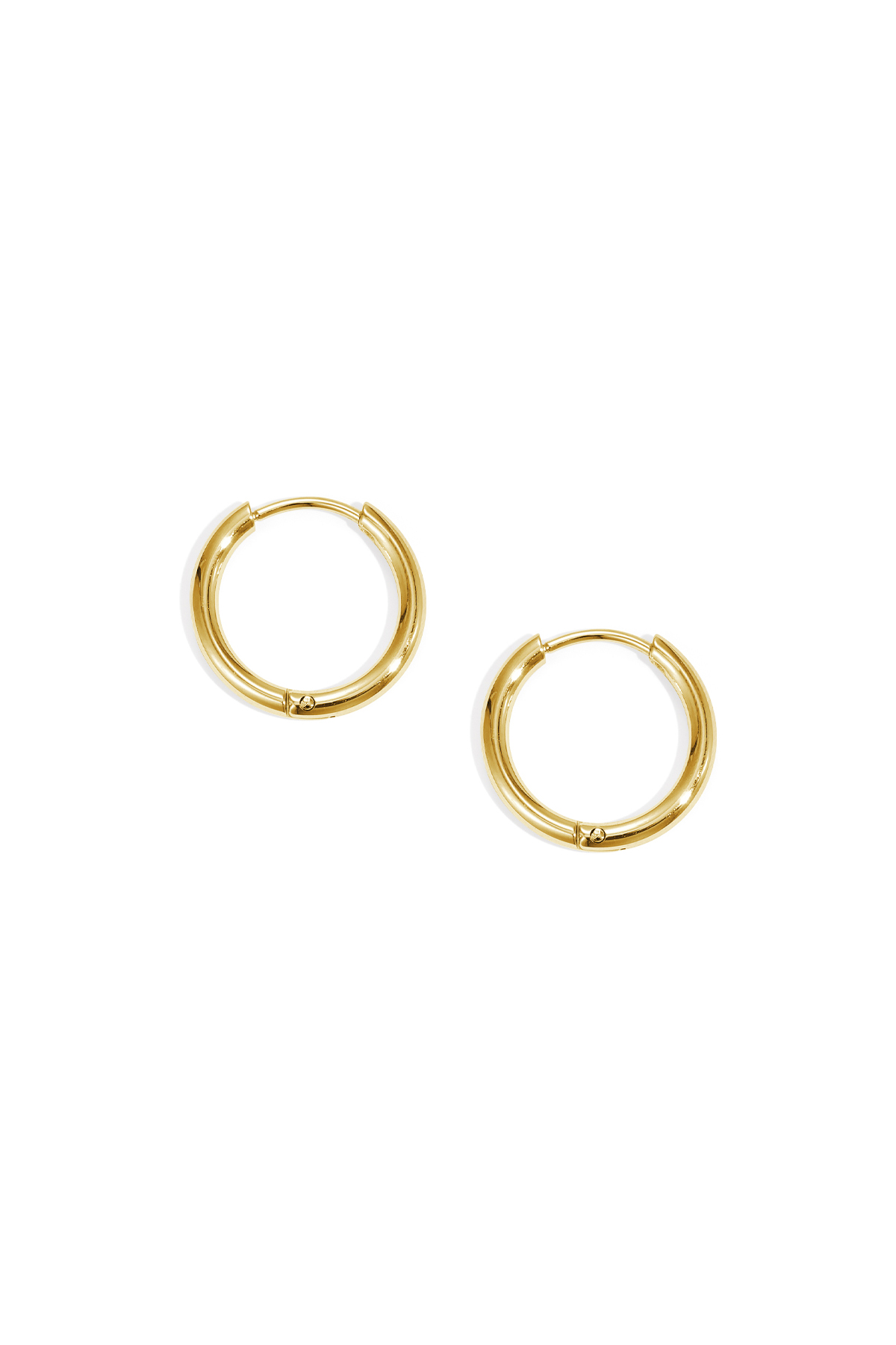 Oorbellen Little Hoops 1,6Cm Goud Kleur Stainless Steel