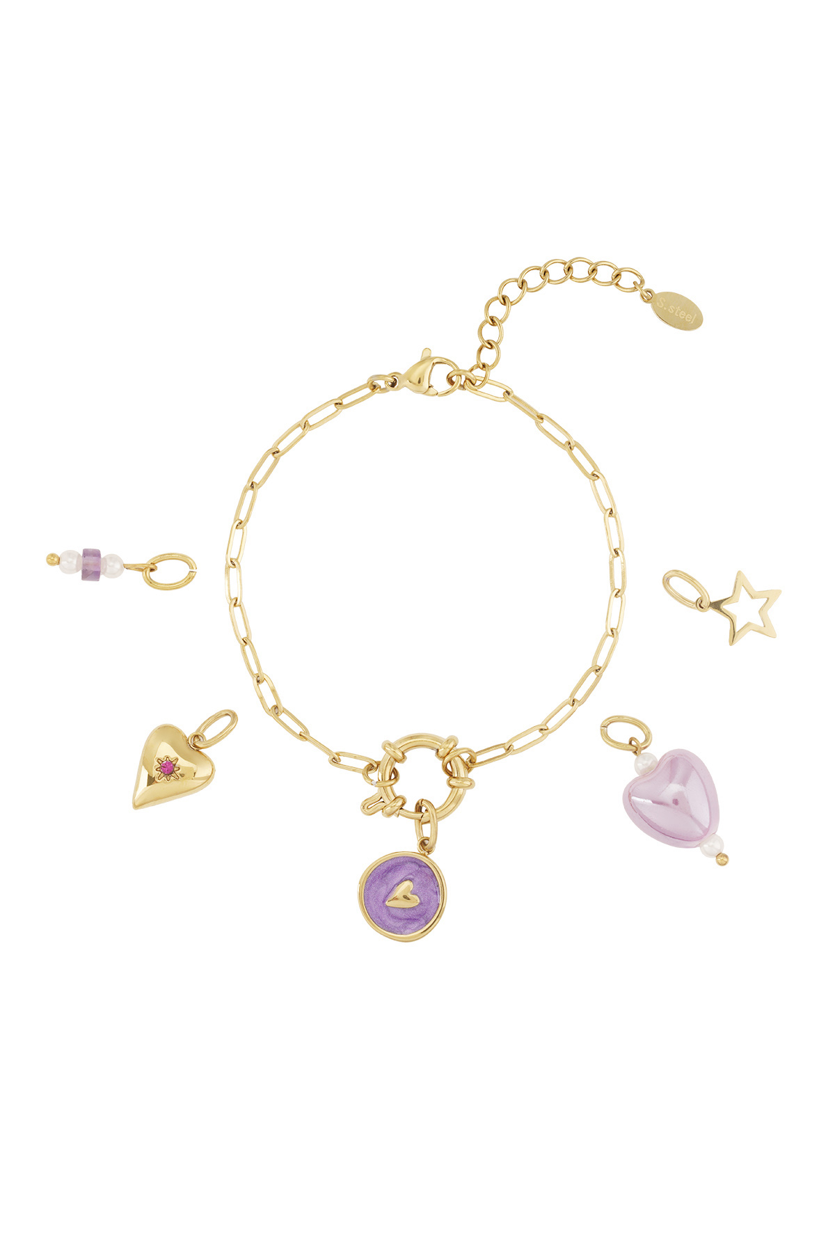 Purple Heart DIY bracelet