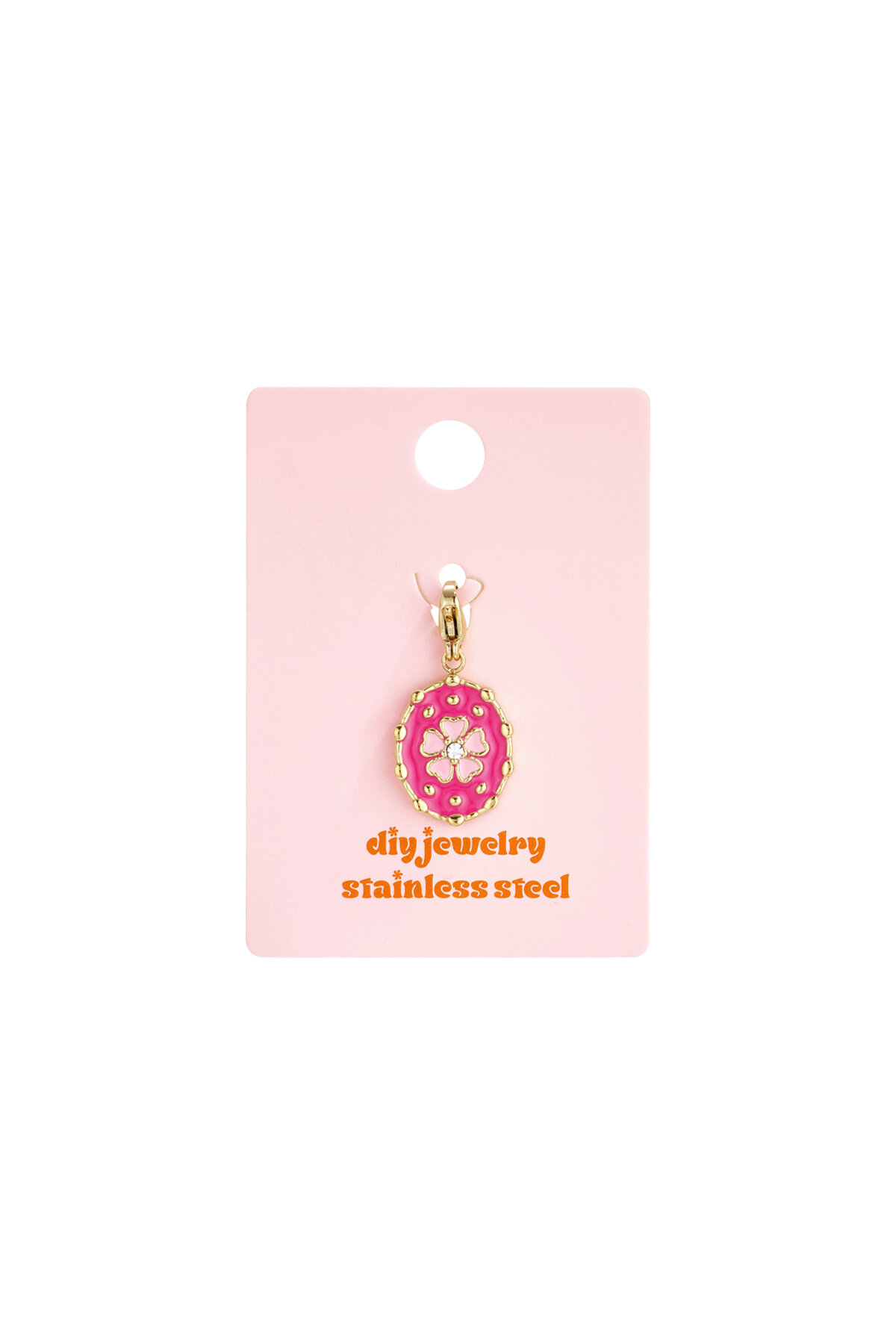 Jewelry charm coin with flowers DIY Picture3