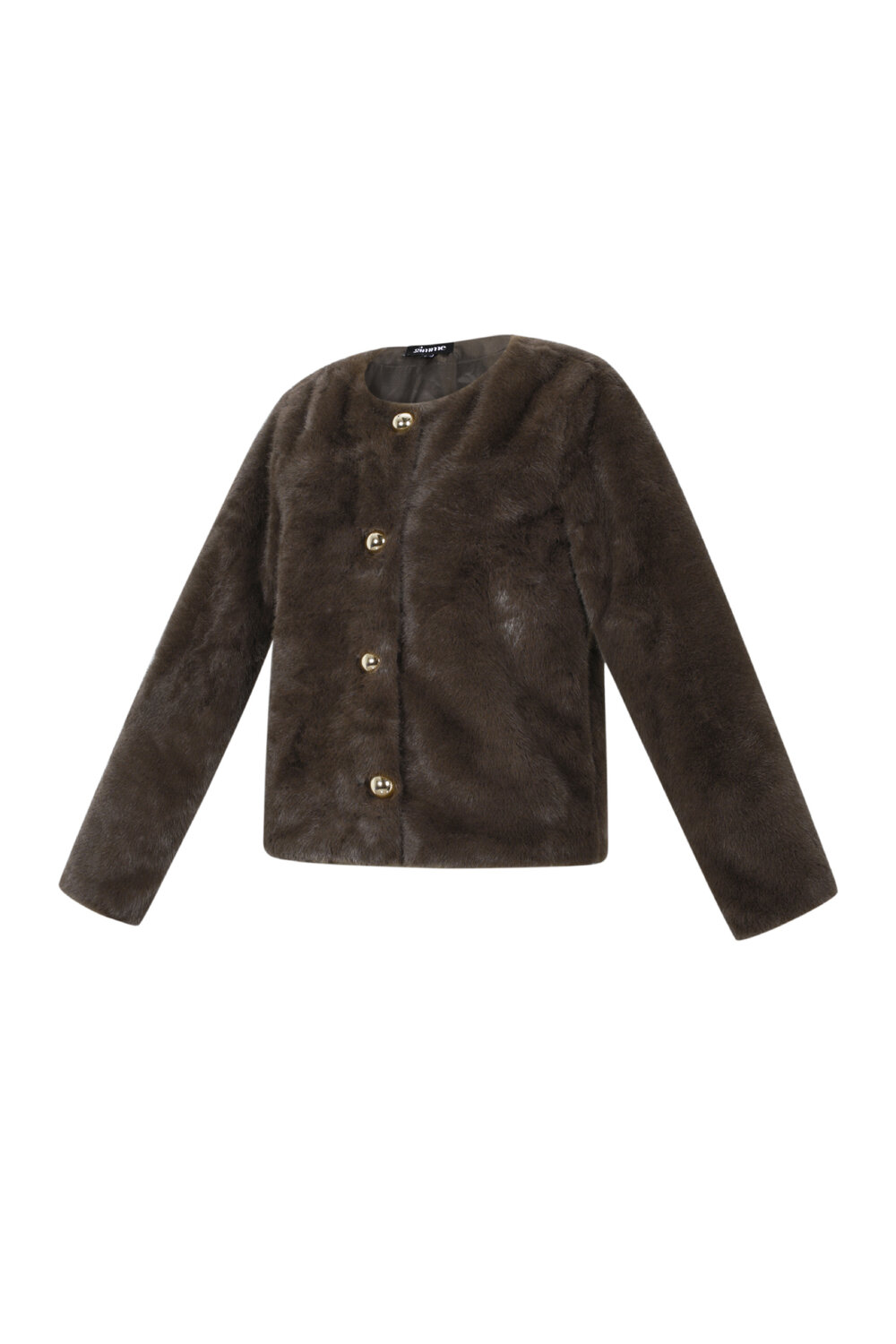Woven Polyester Fiber Women's Jacket Elegant Solid Color Fall/Winter h5Picture2