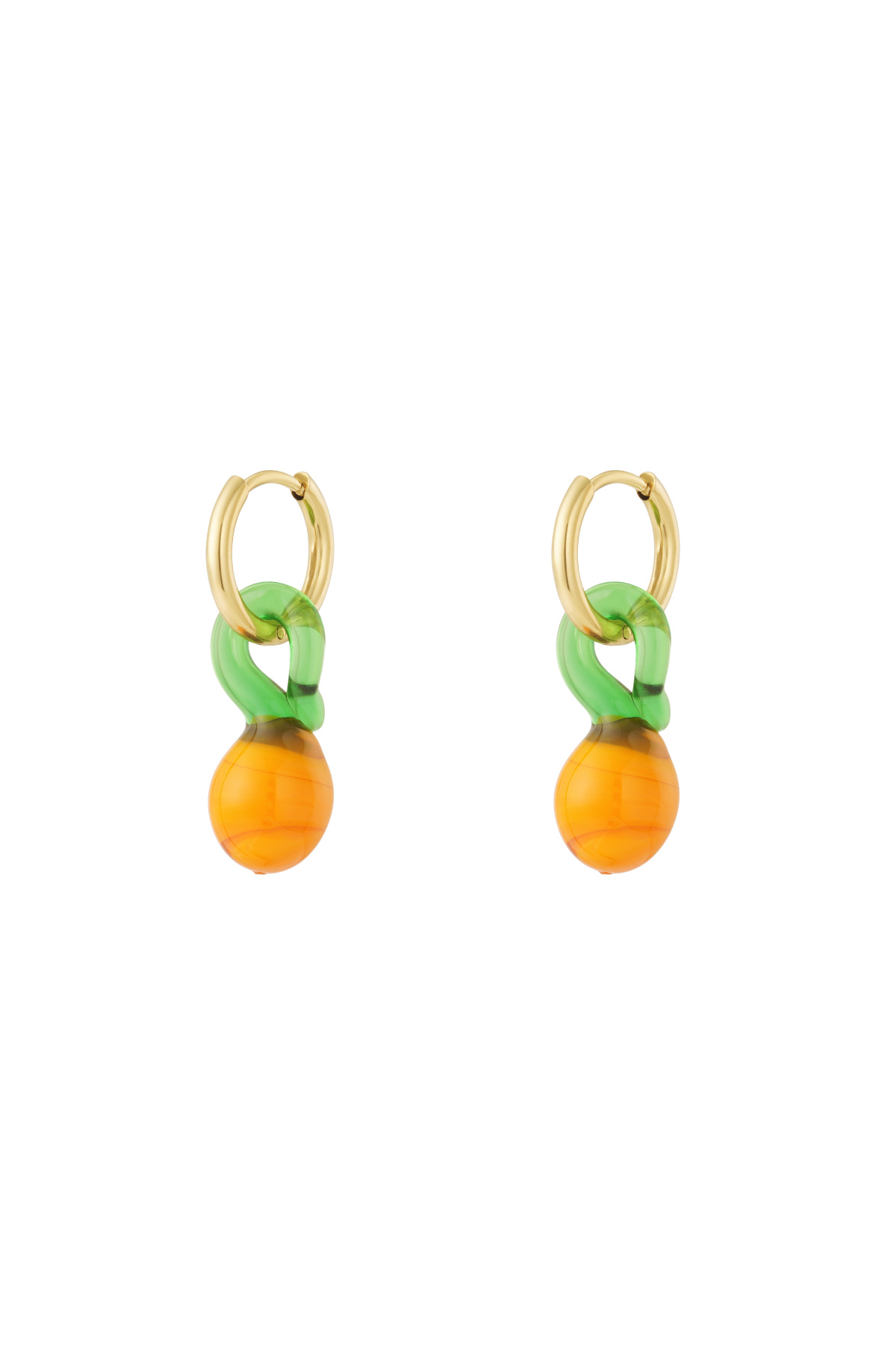 Orange blossom Earrings 2