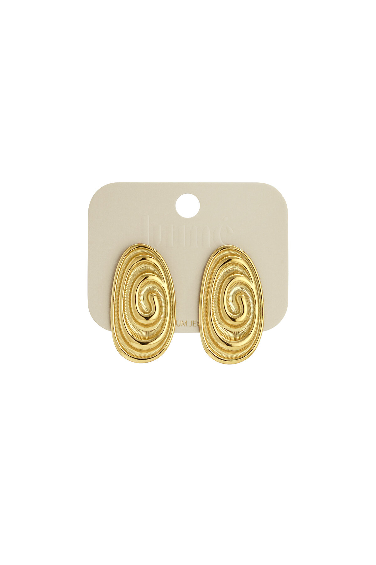Boucles d'oreilles à tige en acier inoxydable de forme irrégulière, série décontractée et simple pour femmes h5Image4