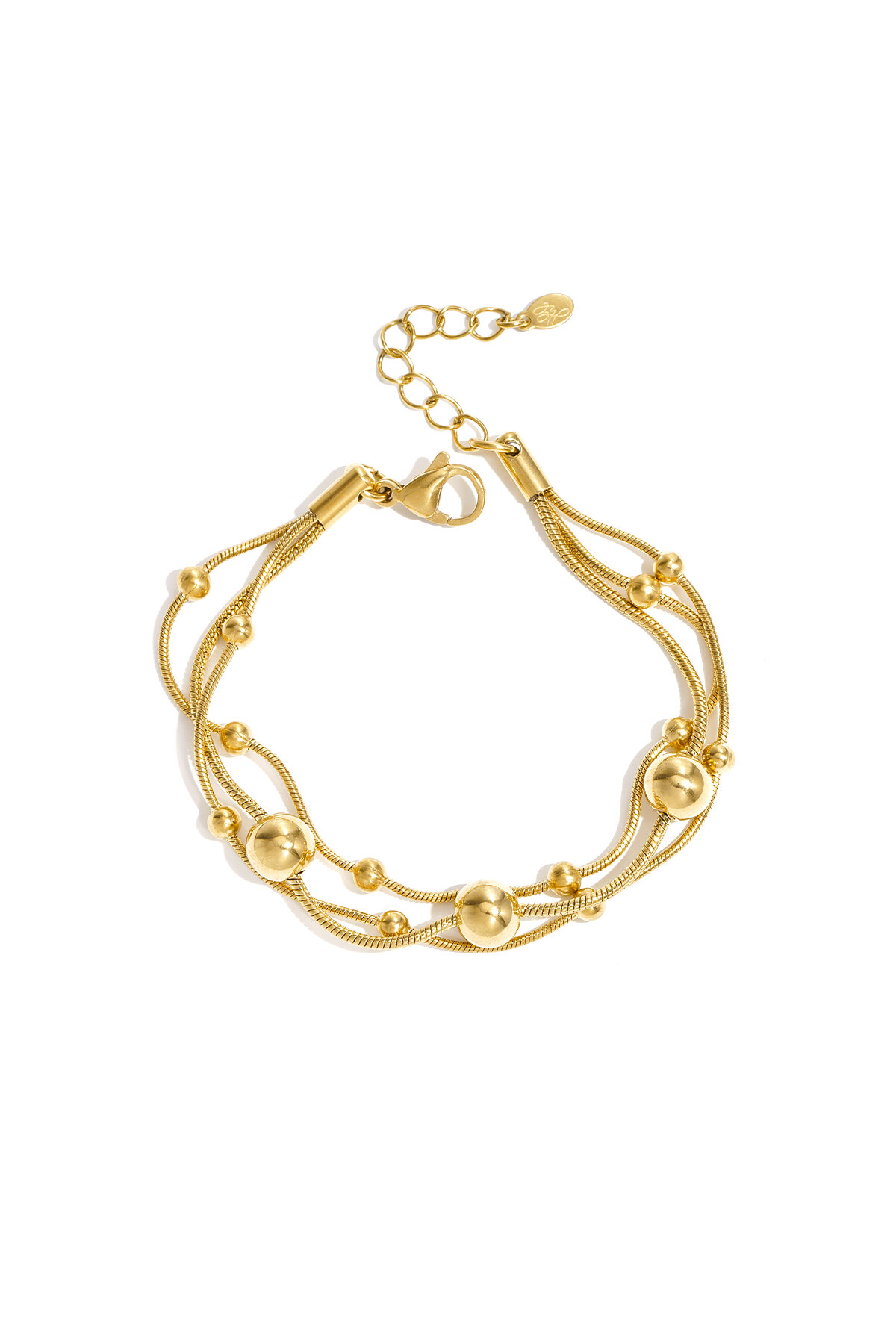 Bracciale con catene e pois h5 