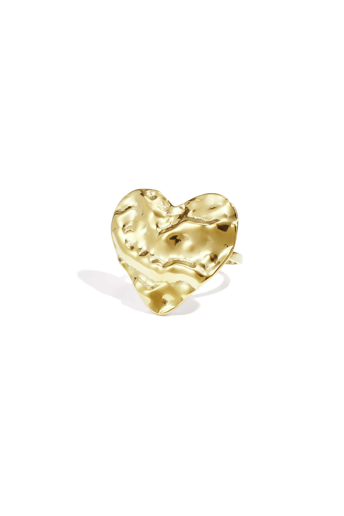 Statement-Ring mit strukturierter Herzform 2