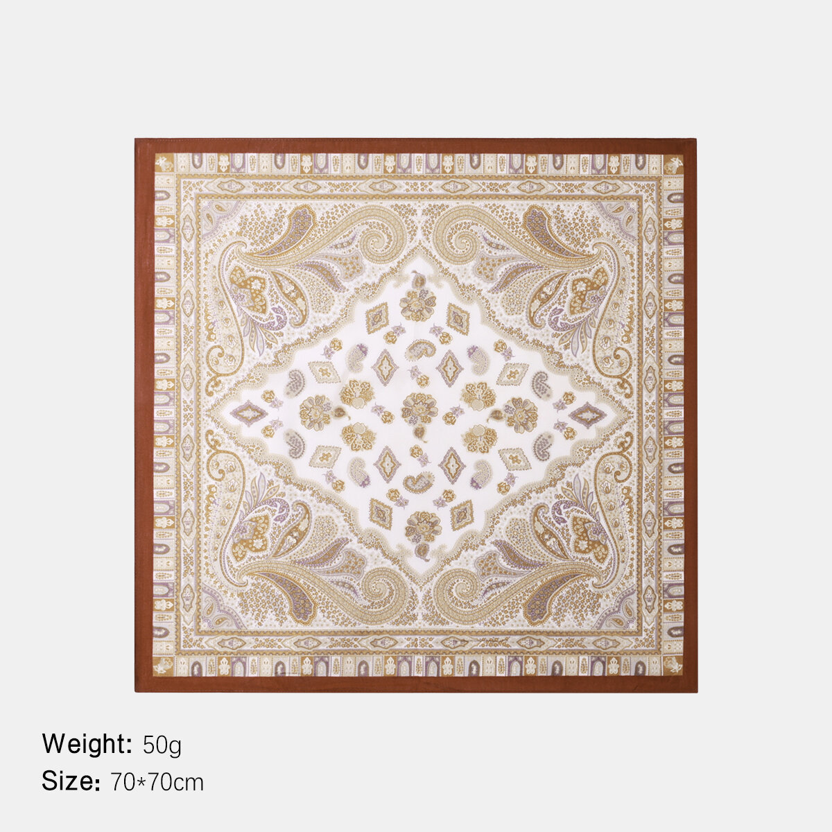 1 Piece Elegant Cashew Flower Rayon Women's Bandana h5Picture2
