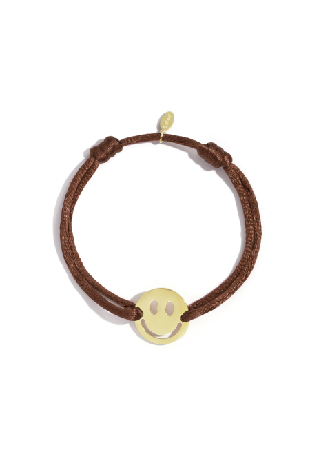 Satinarmband mit Smiley
