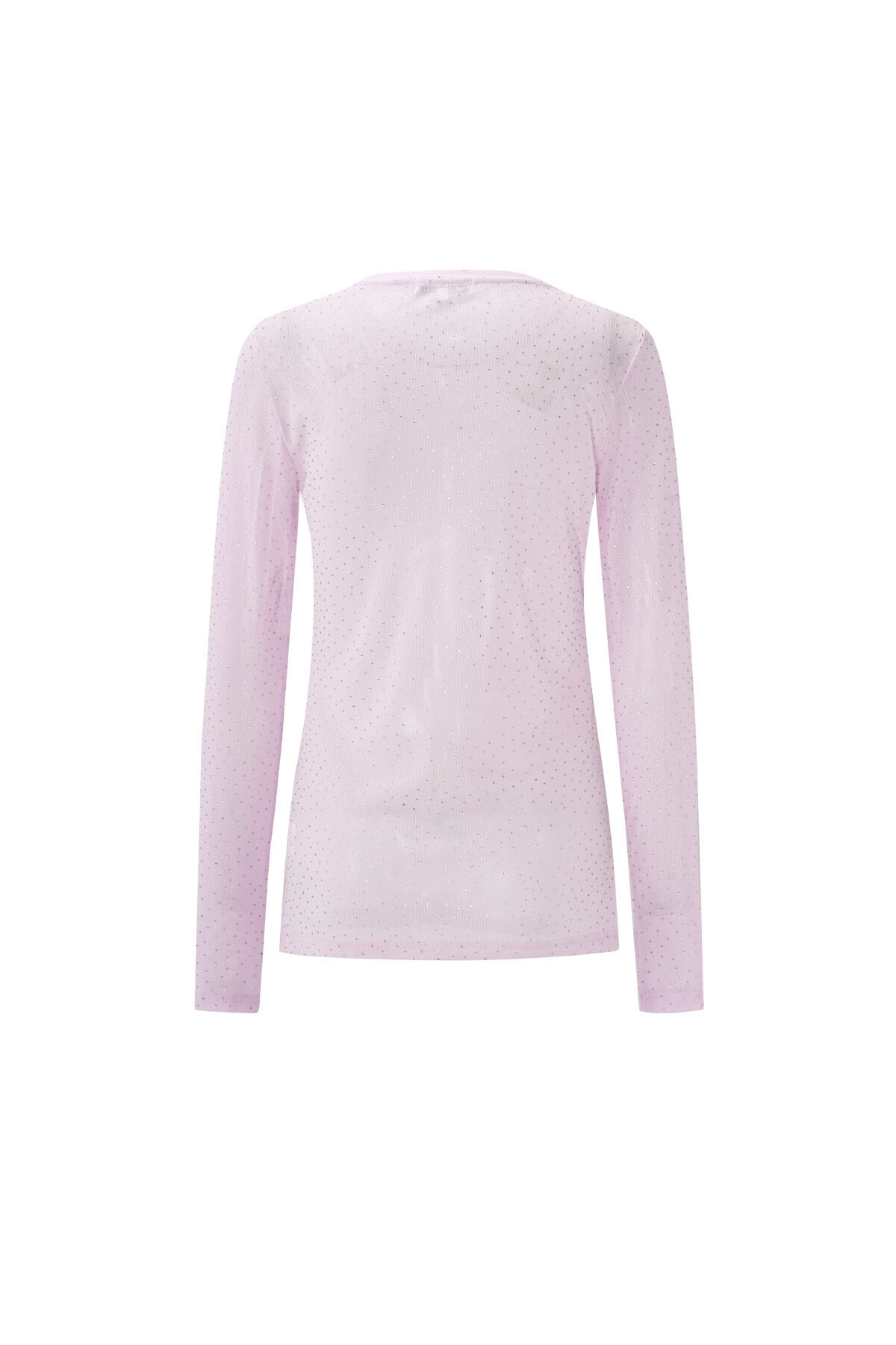 Gewebter Polyester Langarm-Oberteil Transparent Sexuell Bild3